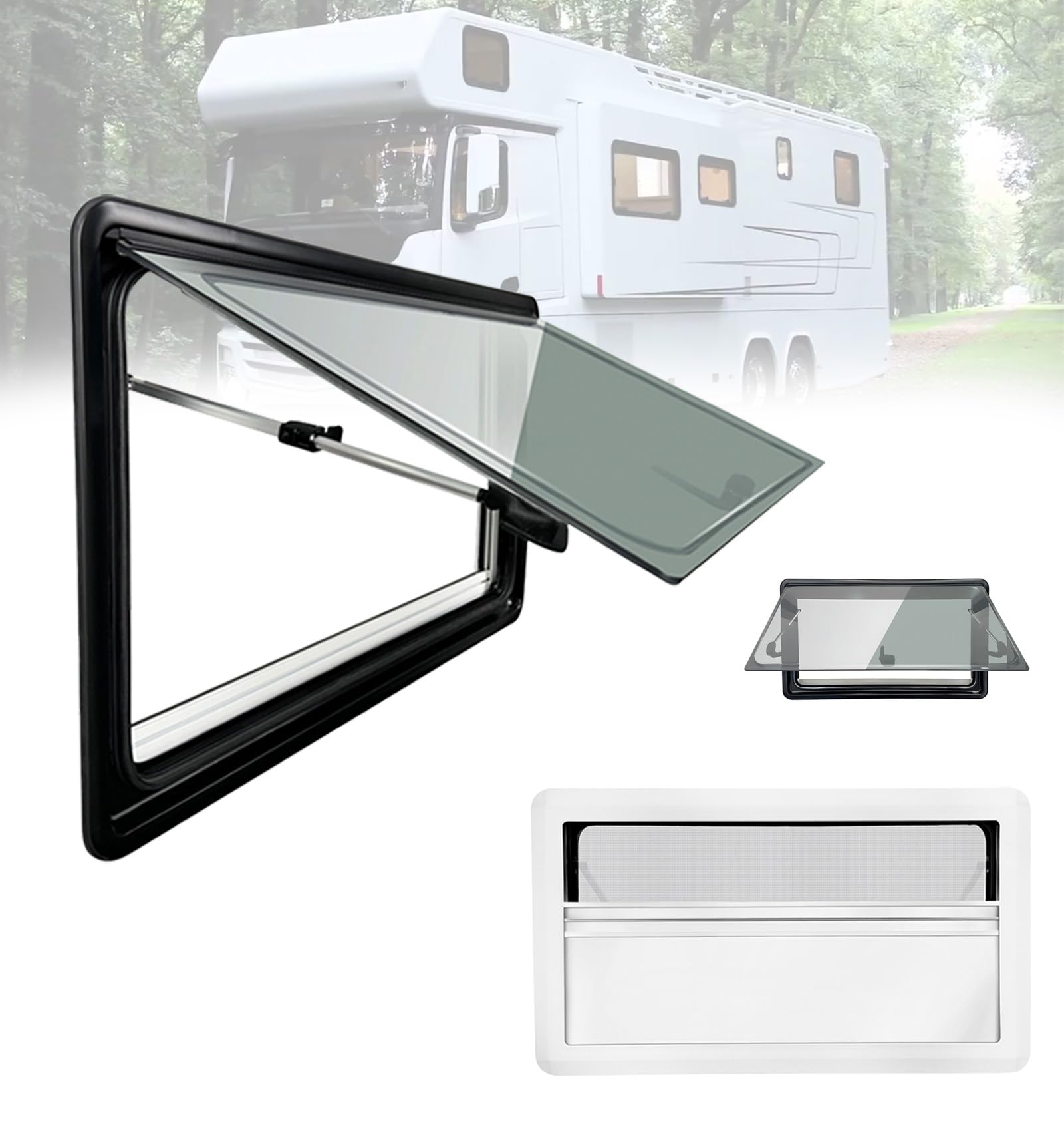 Wohnmobil Fenster 500x300 Mm - Camper Ausstellfenster Mit 85° Öffnung