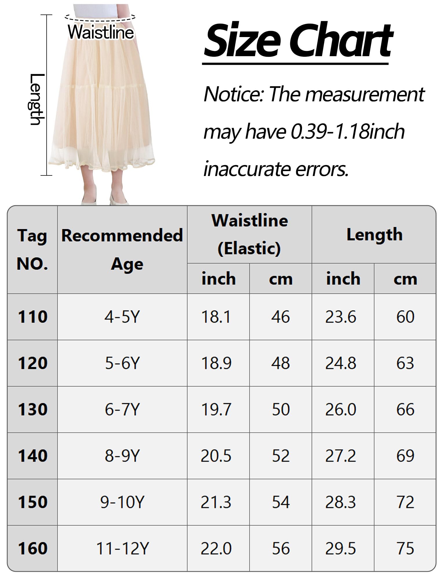 Jupe Mi Longue Fille en Tulle Jupe Princesse Enfant Fille Jupe Tutu Mousseline de Soie Taille Elastique Mariage Fête Anniversaire