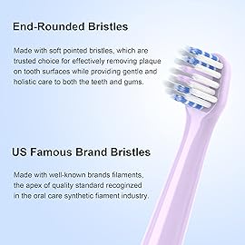 CILGEWH Replacement Toothbrush Heads 10 Pack Compatible with Colgate Hum Connected Smart Battery Electric Toothbrush Head, Purple