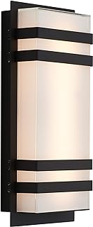 artika Glow Box 13W LED Outdoor/Indoor Wall Light, Black Ideal for Porch, Garage, Living Room, Bedroom, Hallway - 430 Lumens, 3000 Kelvin, Made of Steel