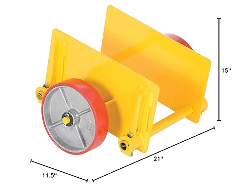 Miniatura 6 de VESTIL pldl-adj-8ps ajustable Panel con ruedas, poly-on-steel ruedas, Capacidad de 1000lb, 21" de largo x 15" de ancho x 11.5" altura
