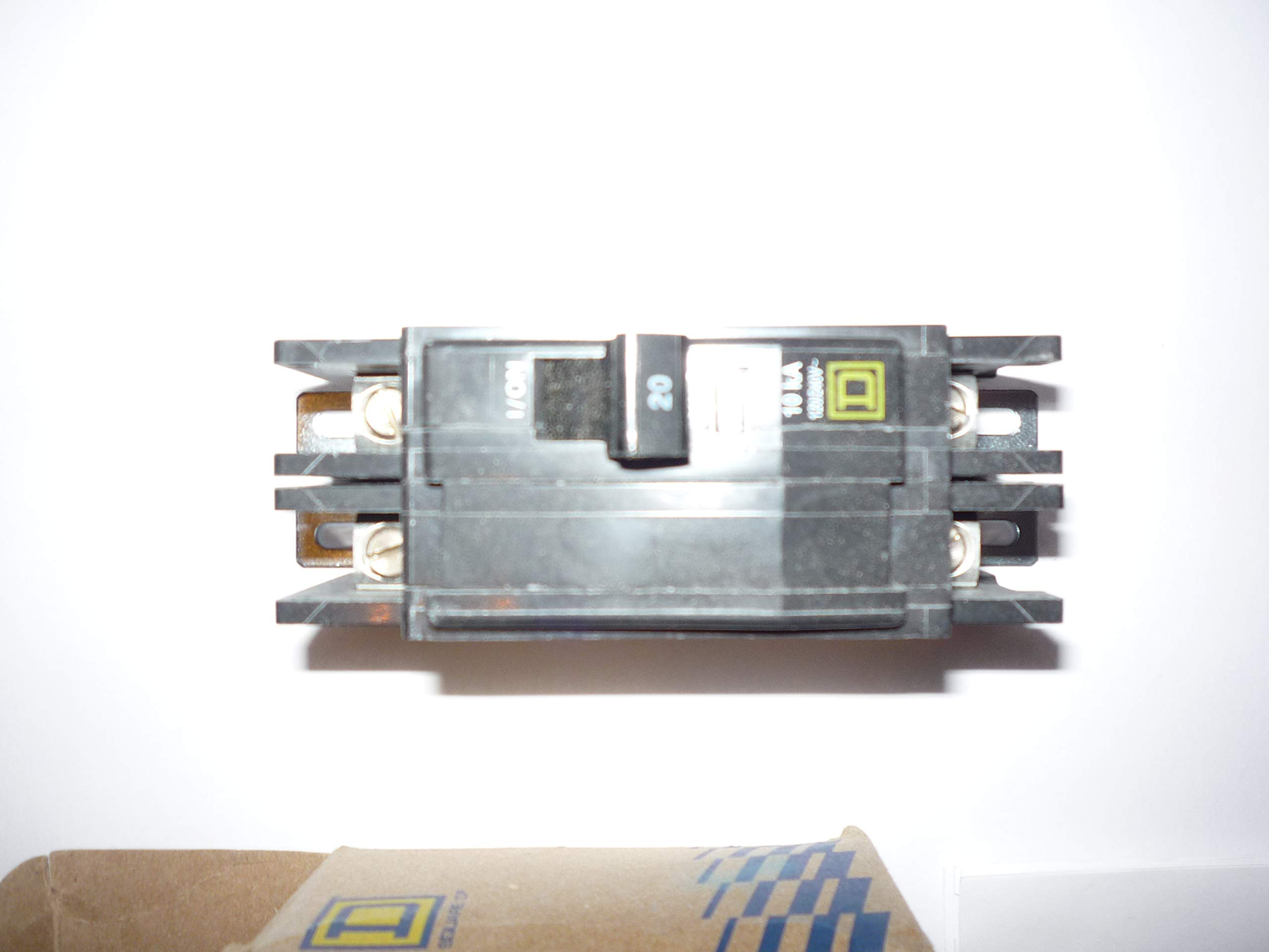 SCHNEIDER ELECTRIC Miniature Circuit Breaker 120/240-Volt 20-Amp QOU220 Replacement is Hom3060L225Pgc, Black