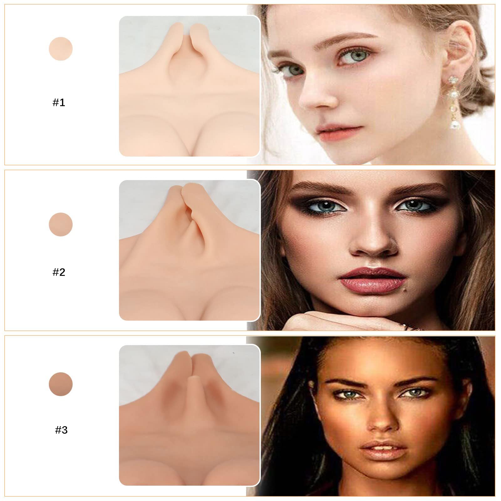 GaoYunQin Silicone Realistico Tette Finte Forma Del Seno Coppa B-G - Foto 4