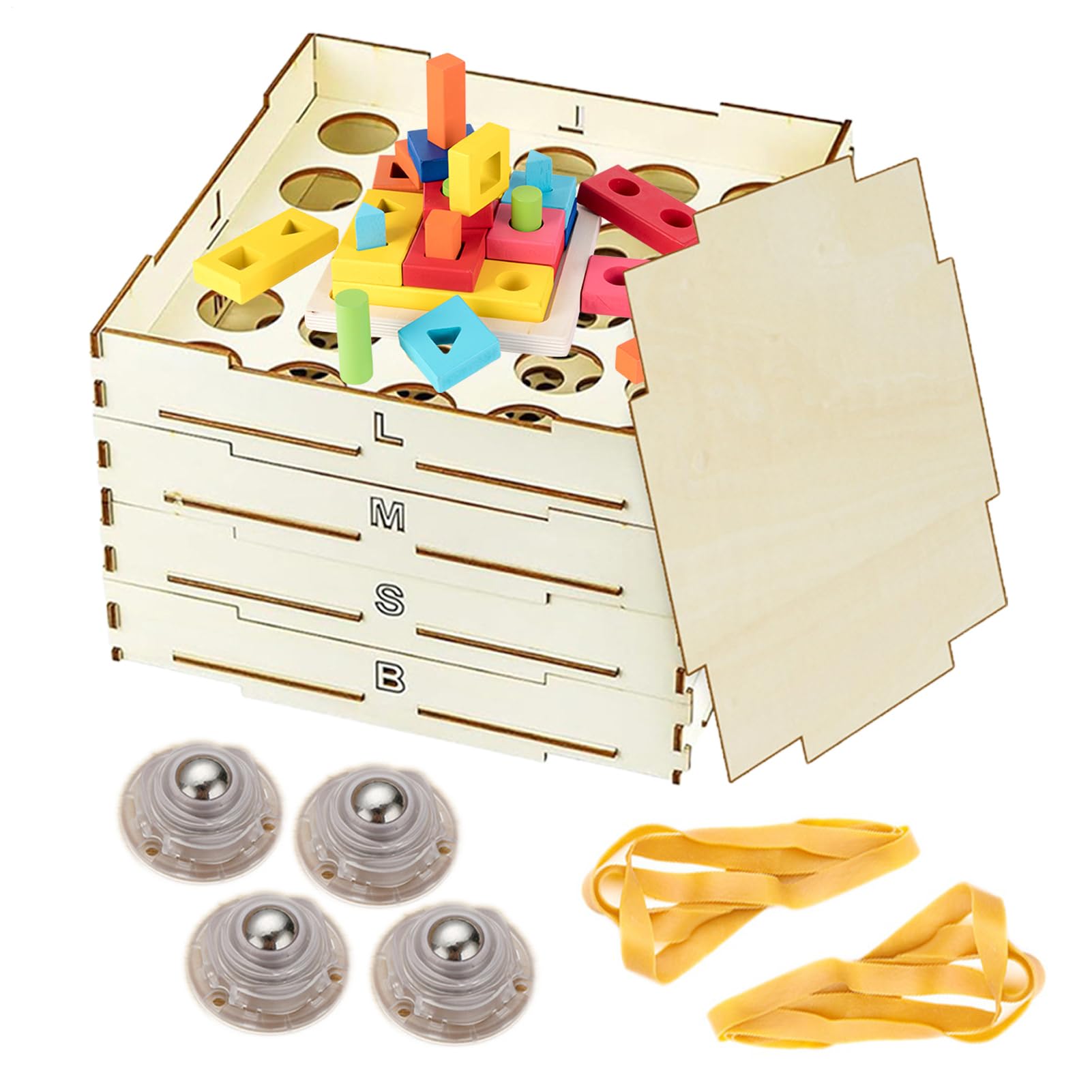 Trieur de briques en bois de haute qualité coffret de tri élégant