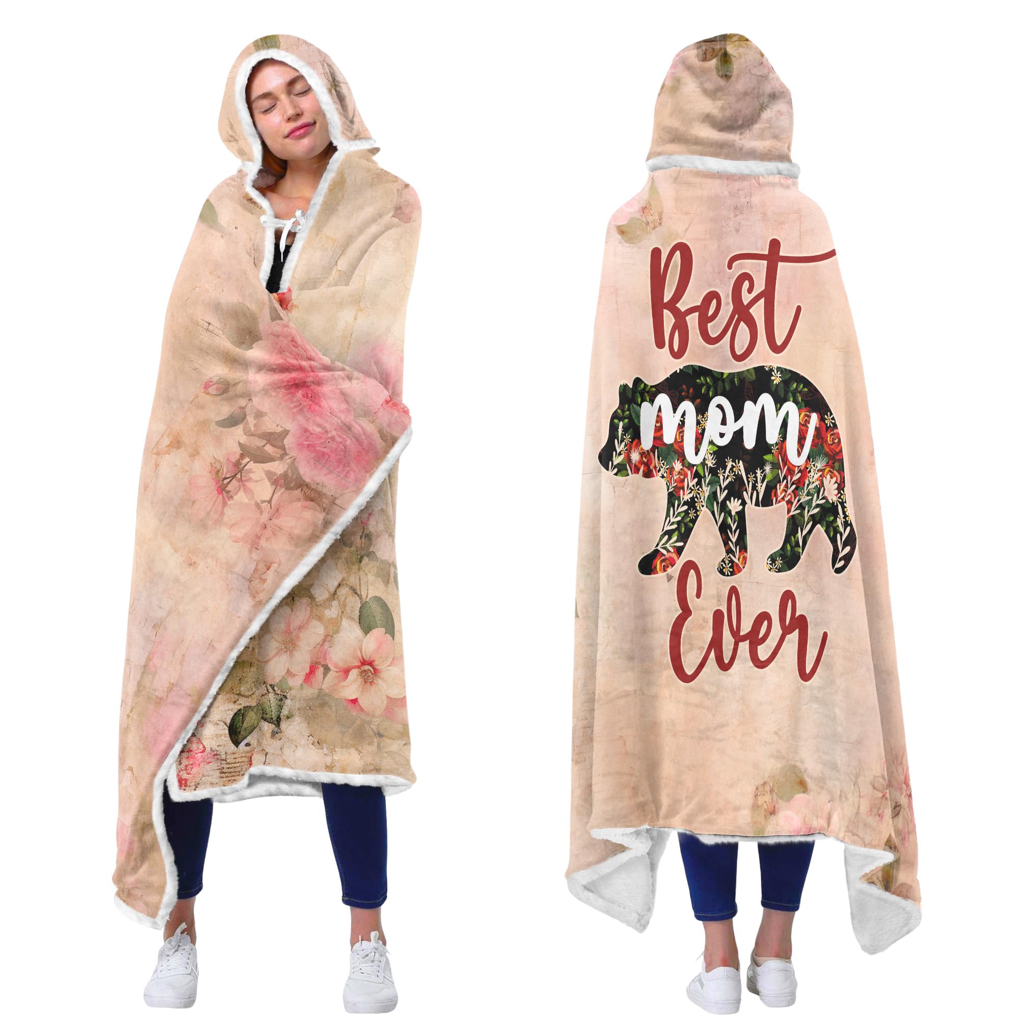 Regalos para mamá, regalos inspiradores para mujeres, manta con capucha para mamá, regalos de cumpleaños para mamá, manta para mamá
