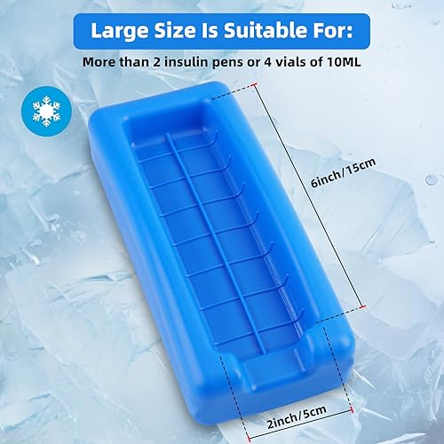 Miniatura 3 de HESPLUS Estuche de viaje enfriador de insulina para diabéticos, bolígrafo de insulina portátil, estuche organizador de bolsa médica para bolígrafo