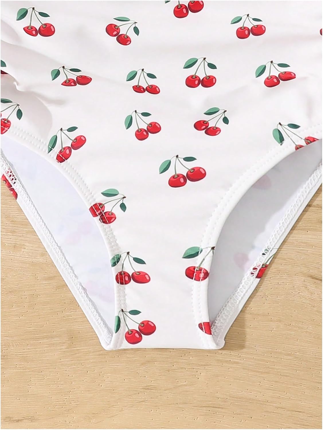 Milumia Girl's Floral One Piece Swimsuit Bow Tie Side Spaghetti Strap Bathing Suit