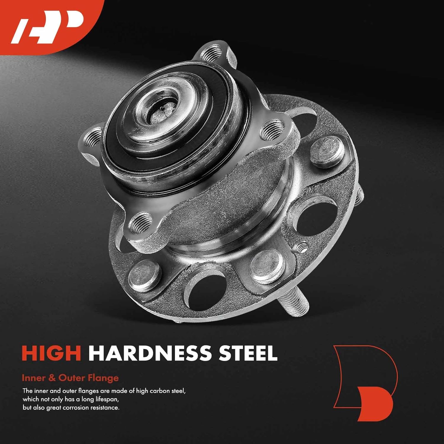 A-Premium Rear Wheel Bearing and Hub Assembly with 5-Lug Compatible with Honda Accord 2008-2012 & Acura TSX 2009-2014 - Image 4