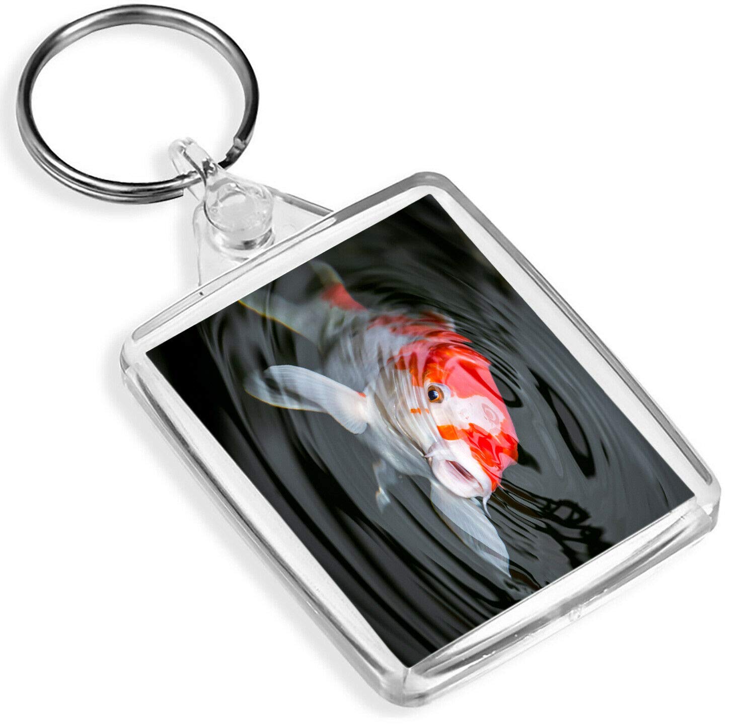 Destination Vinyl Keyrings Unisex Multi Pretty Koi Carp Keyring - Ip02 - Fish Pond Japan Japanese Garden #16427