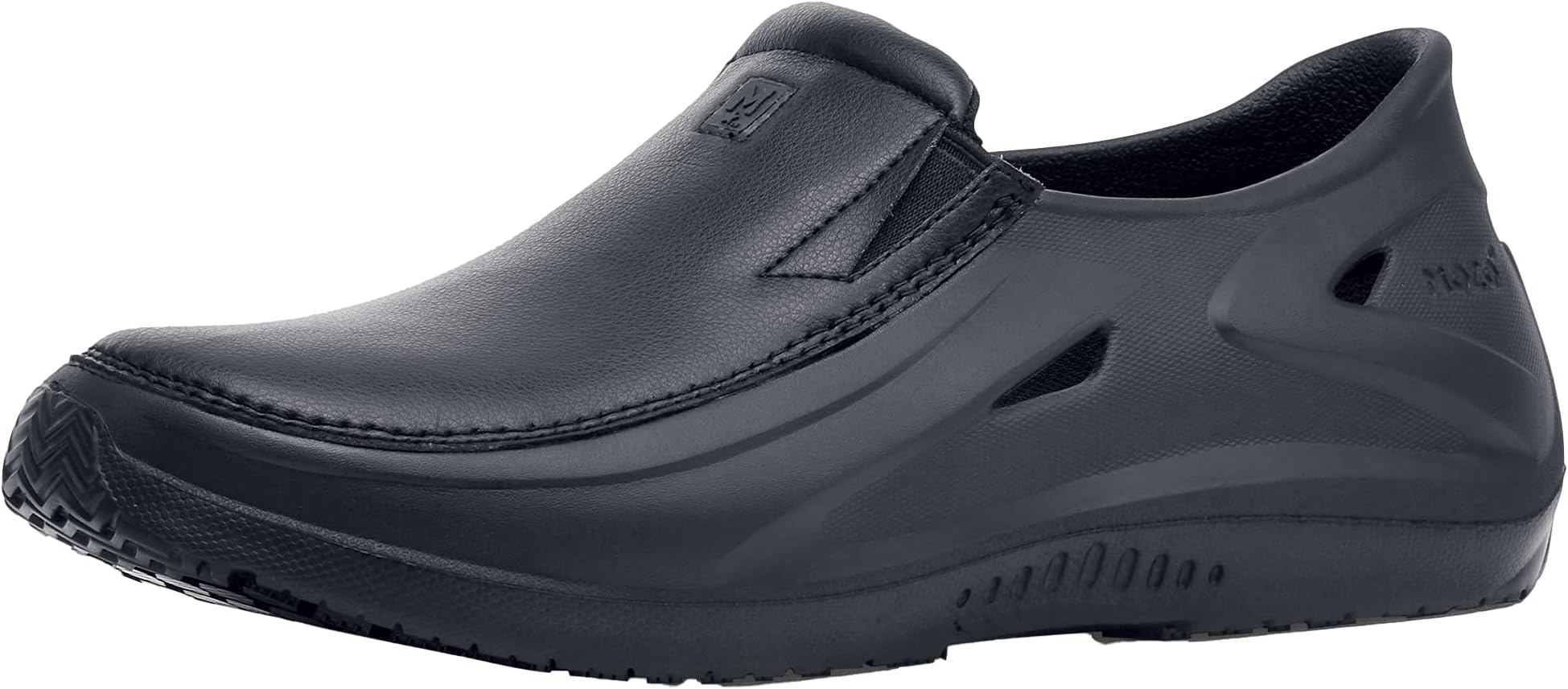 Shoes for CrewsMOZO Sharkz II, Men's Work Shoes, Slip Resistant, Water Resistant, Black