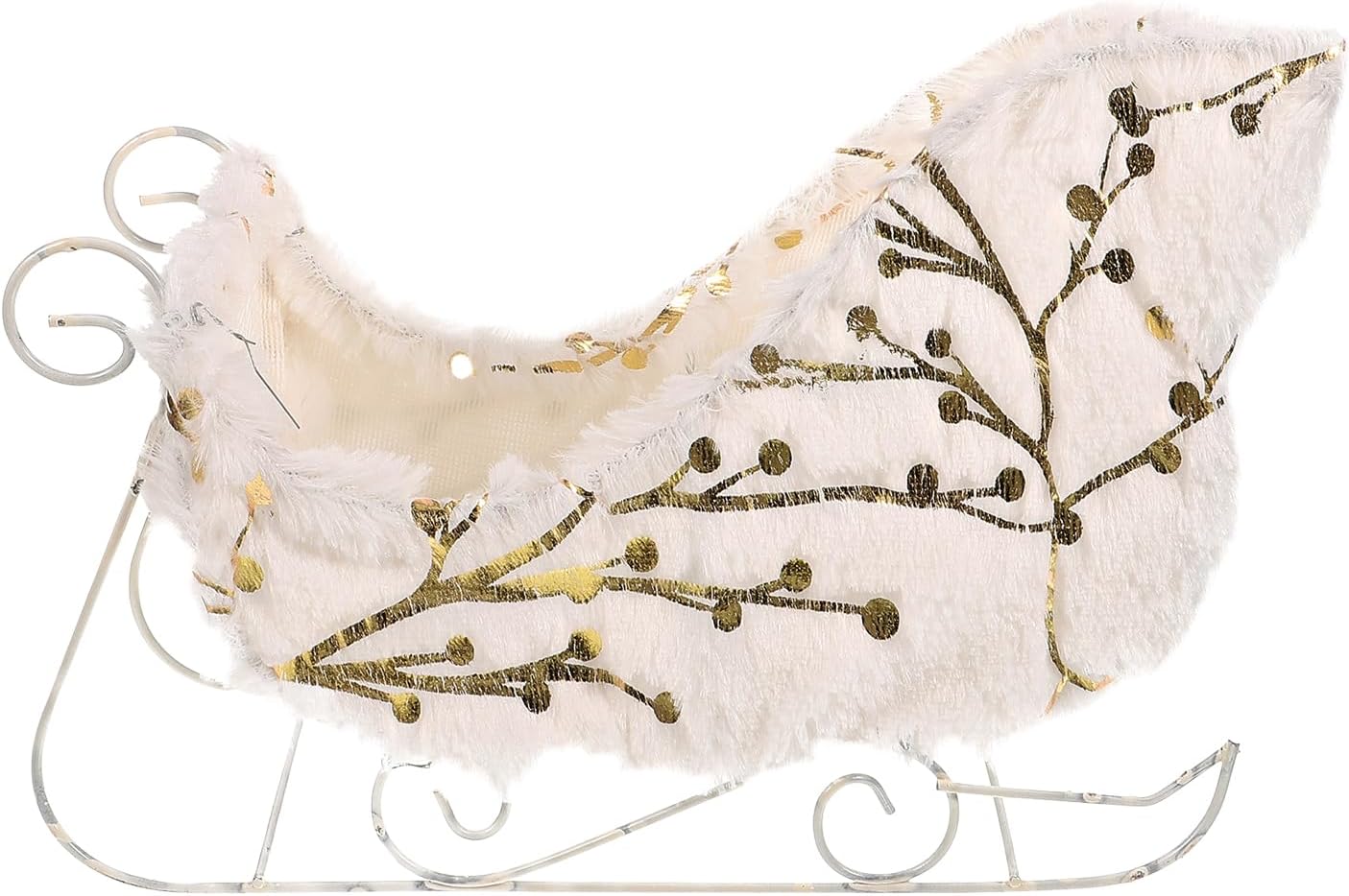 Christmas Santa Sleigh Decor Basket Candy Dish Bowl Server Container Table Top Christmas Decorations White Figurines Statue Xmas Winter Holiday Ornaments Children Gifts Photo Booth Props