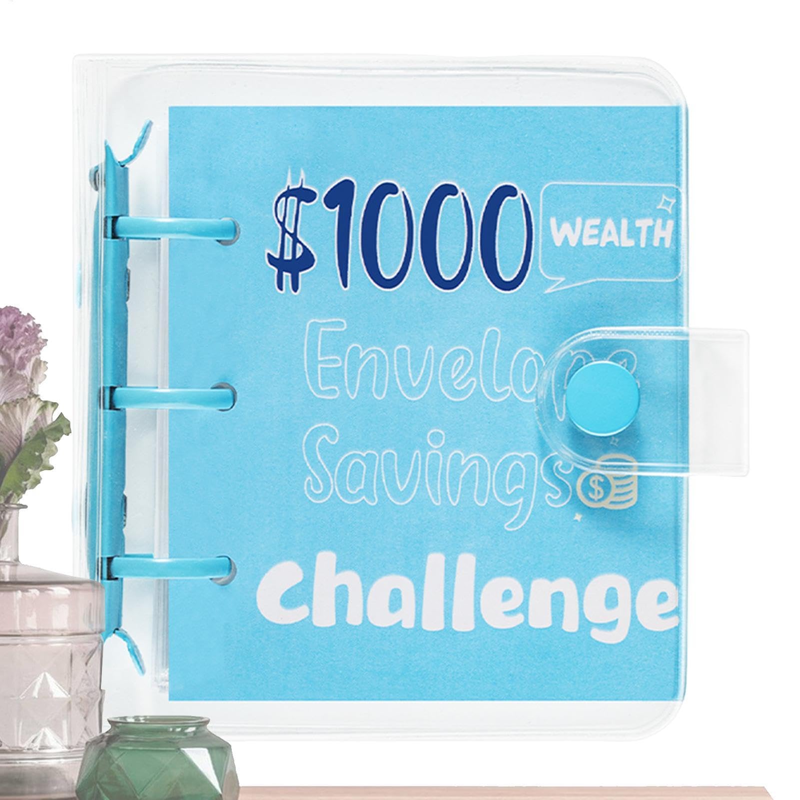 Saving Challenge Book Binder 25 Envelope Portable Family