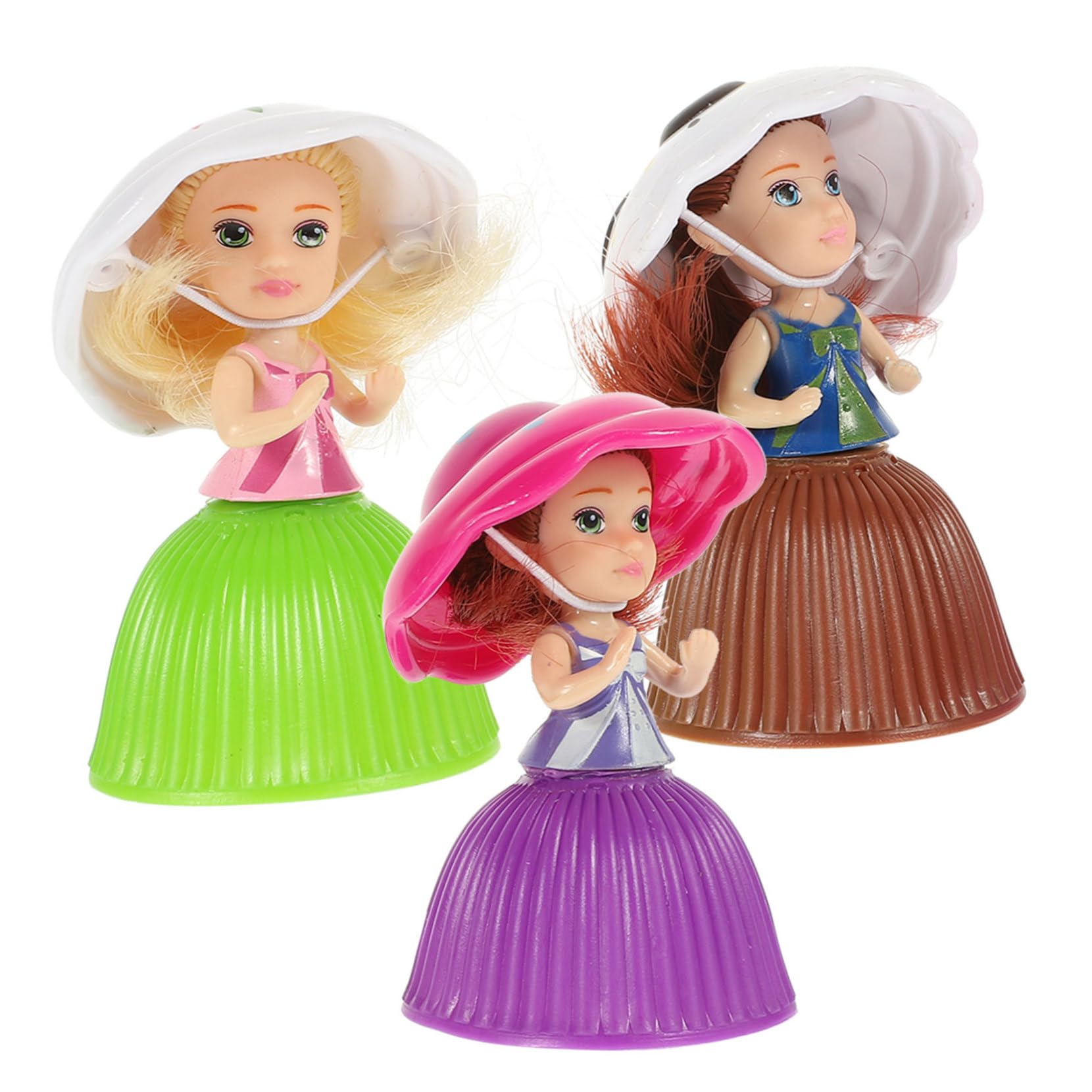 Ibasenice 6-teiliges Cupcake Puppen Spielzeug - Überraschungs-Prinzessinnen Für Mädchen, Mini-Kuchen, Süße Puppen Zum Verwandeln
