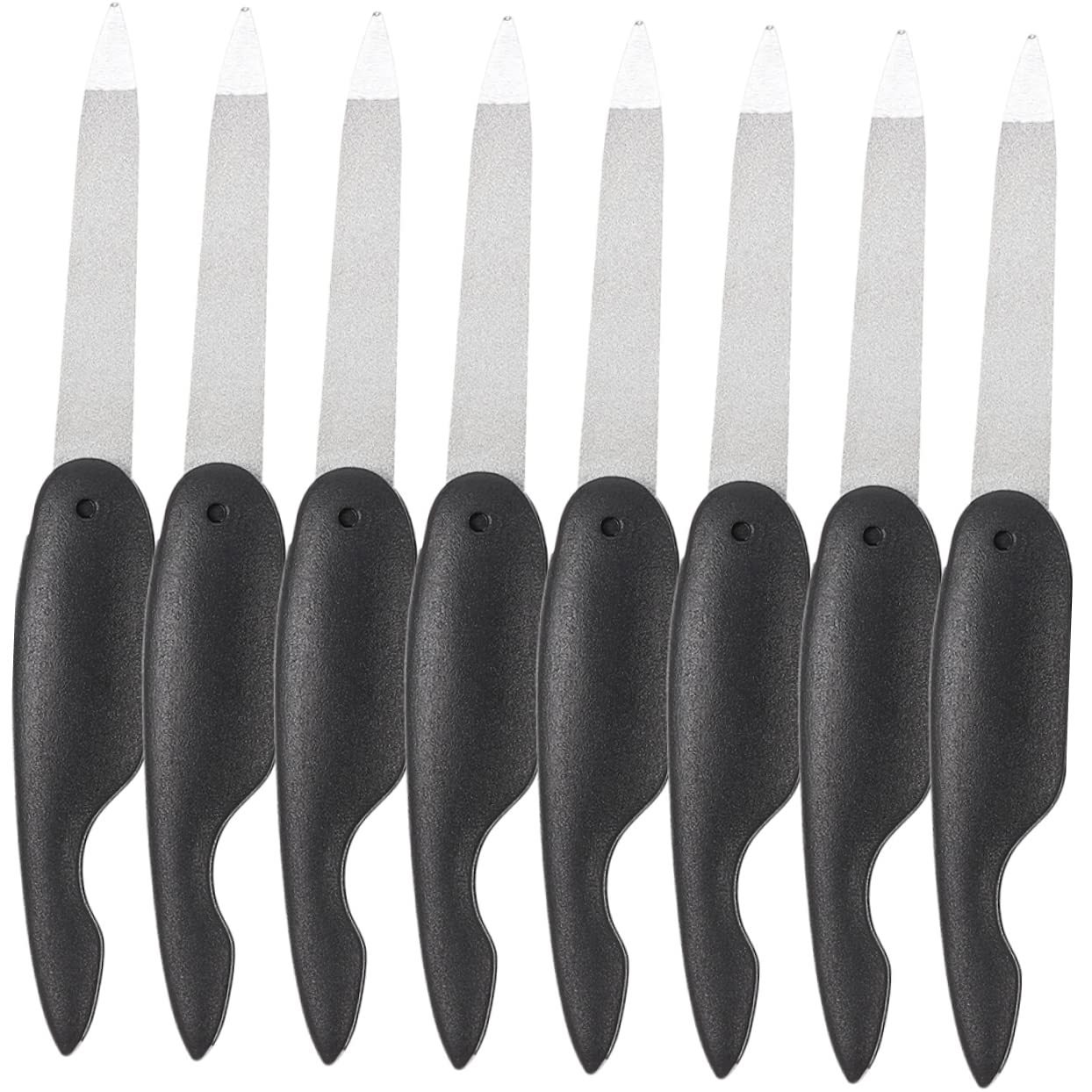 minkissy 40pezzi Limette Per Unghie Pieghevoli Metallo Strumenti Per Manicure Doppia Faccia Design Portatile e Pratico Per Unghie Per Casa e Viaggi