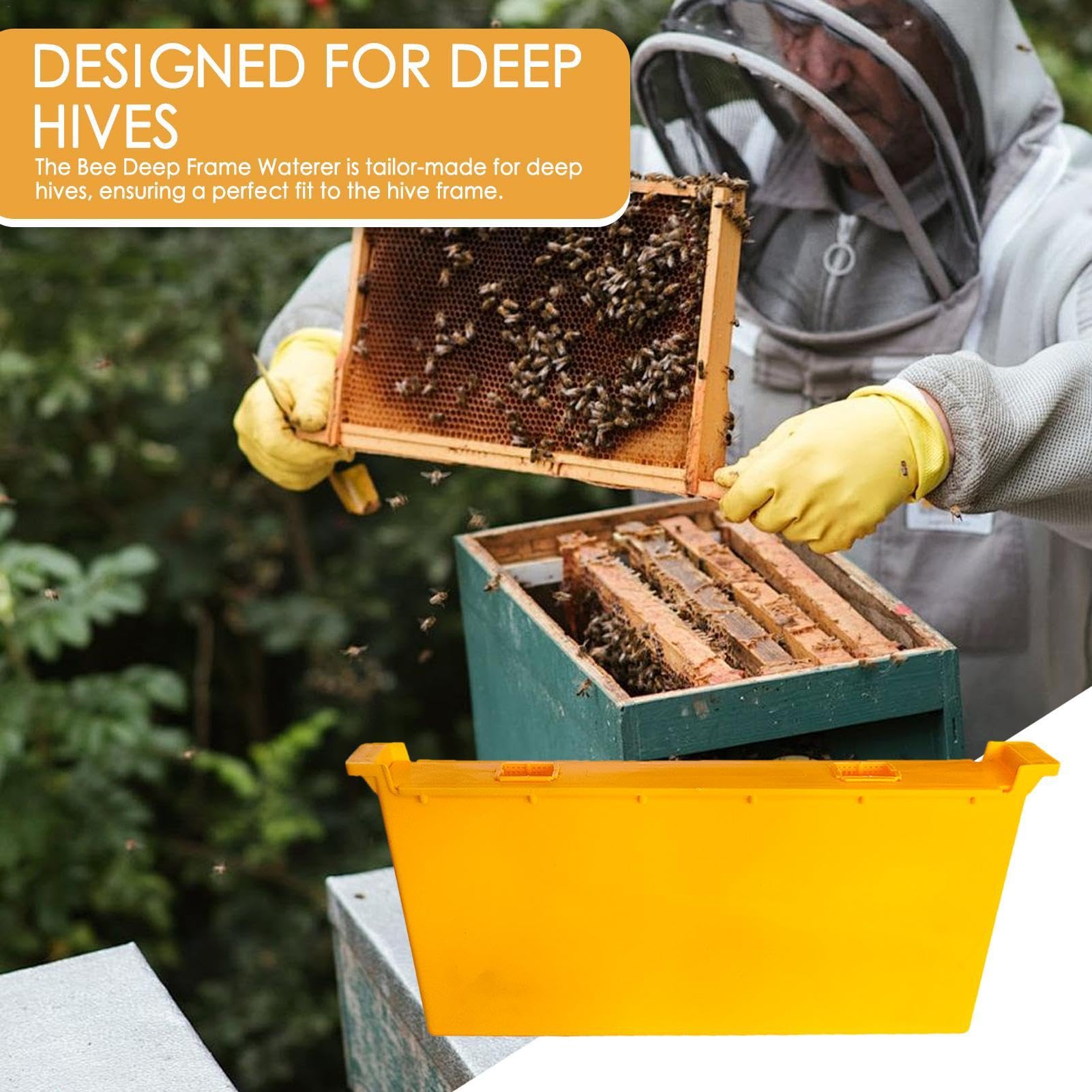 Distributeurs D'Eau Miel Pour Abeilles,3 Pcs Jaune D'Abreuvoir Fournitures Apicoles En Plastique Système D'Alimentation Liquide Abeilles Outil D'Apiculture Abreuvoir De Ruche Équipement D'Alimentation