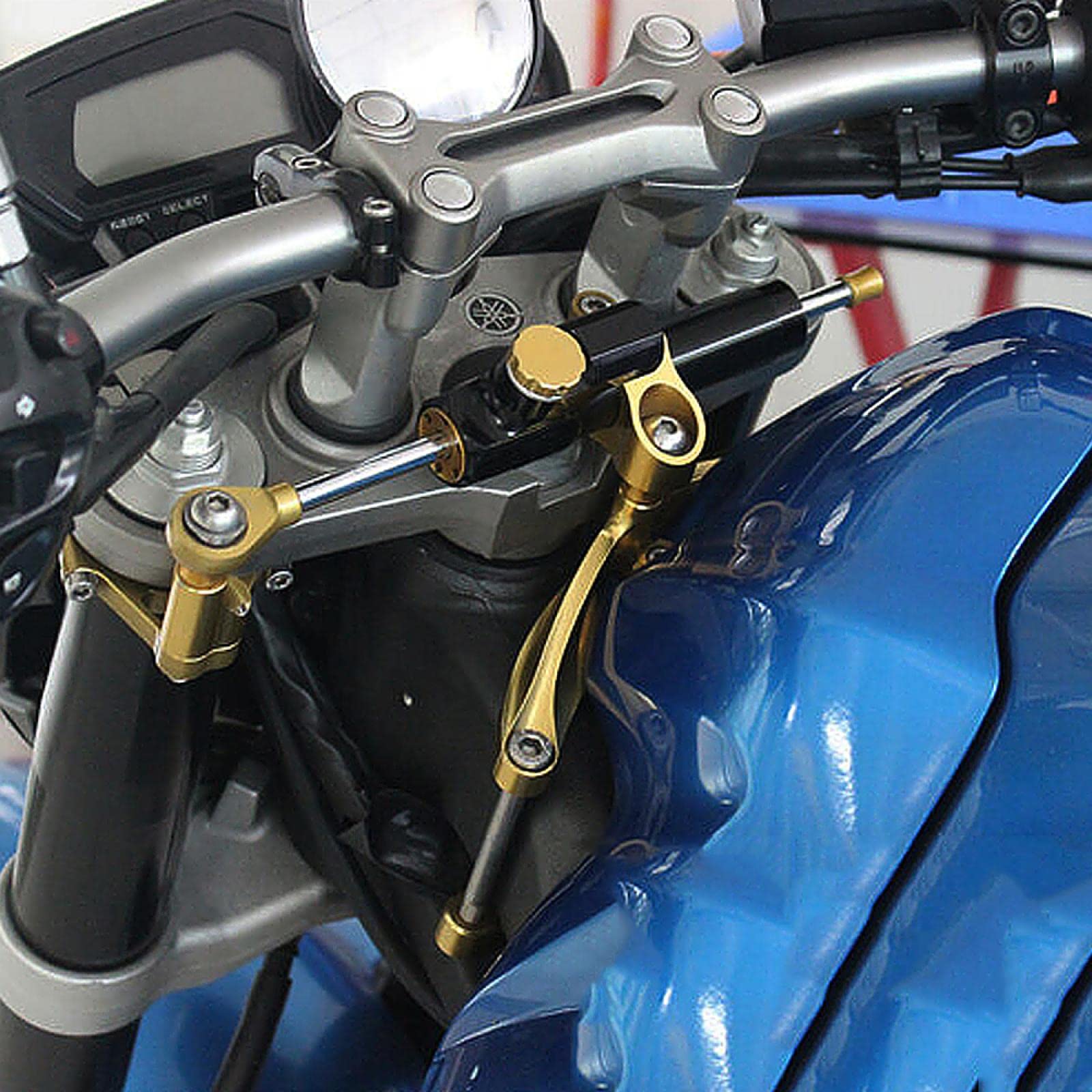 Motorcycle Steering Damper para Yamaha FZ1 FAZER 2006-15 Moto Dirección Estabilizador Amortiguador