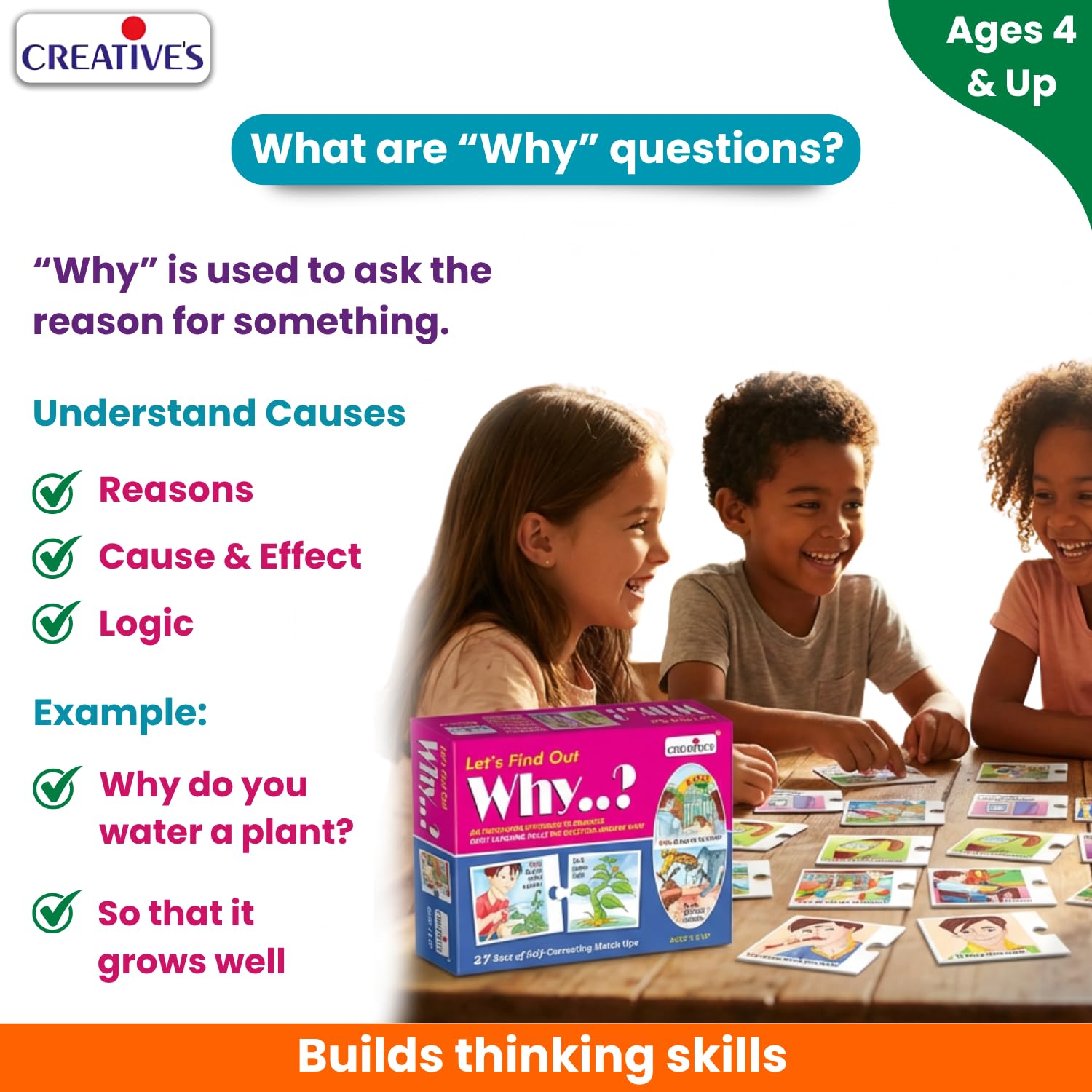 Creative's WH Series | Let's Find Out- WHY? | Question - Answer Puzzles | Learning Games for Kids | Picture Puzzles Game | Preschool Learning Games | Fun Educational for Ages 4 & Up — Amazon image 3