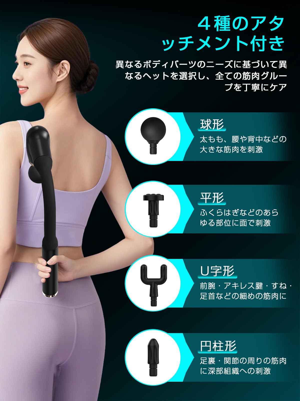 Amazon | 筋膜リリースガン ハンディタイプ 【液晶ディスプレイ搭載