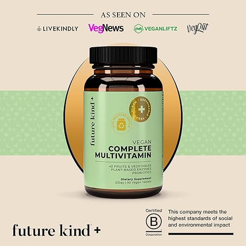 Miniatura 4 de Future Kind Paquete multivitamínico  Multivitamínico completo vegano y multivitamínico esencial vegano  Vitamina B12, Omega 3 y vitamina D3