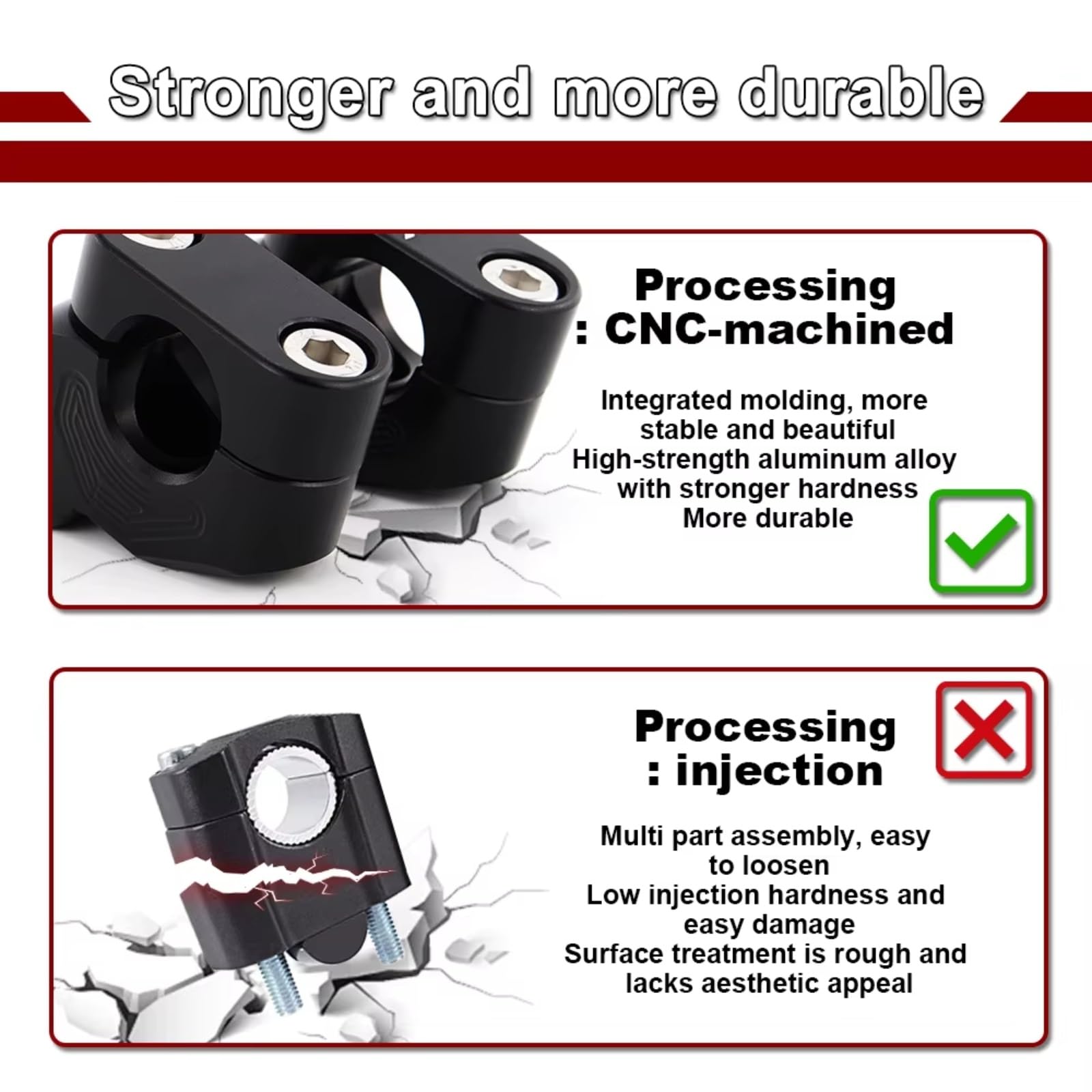 Riser Manillar Compatible con CRF250F 2019-2025