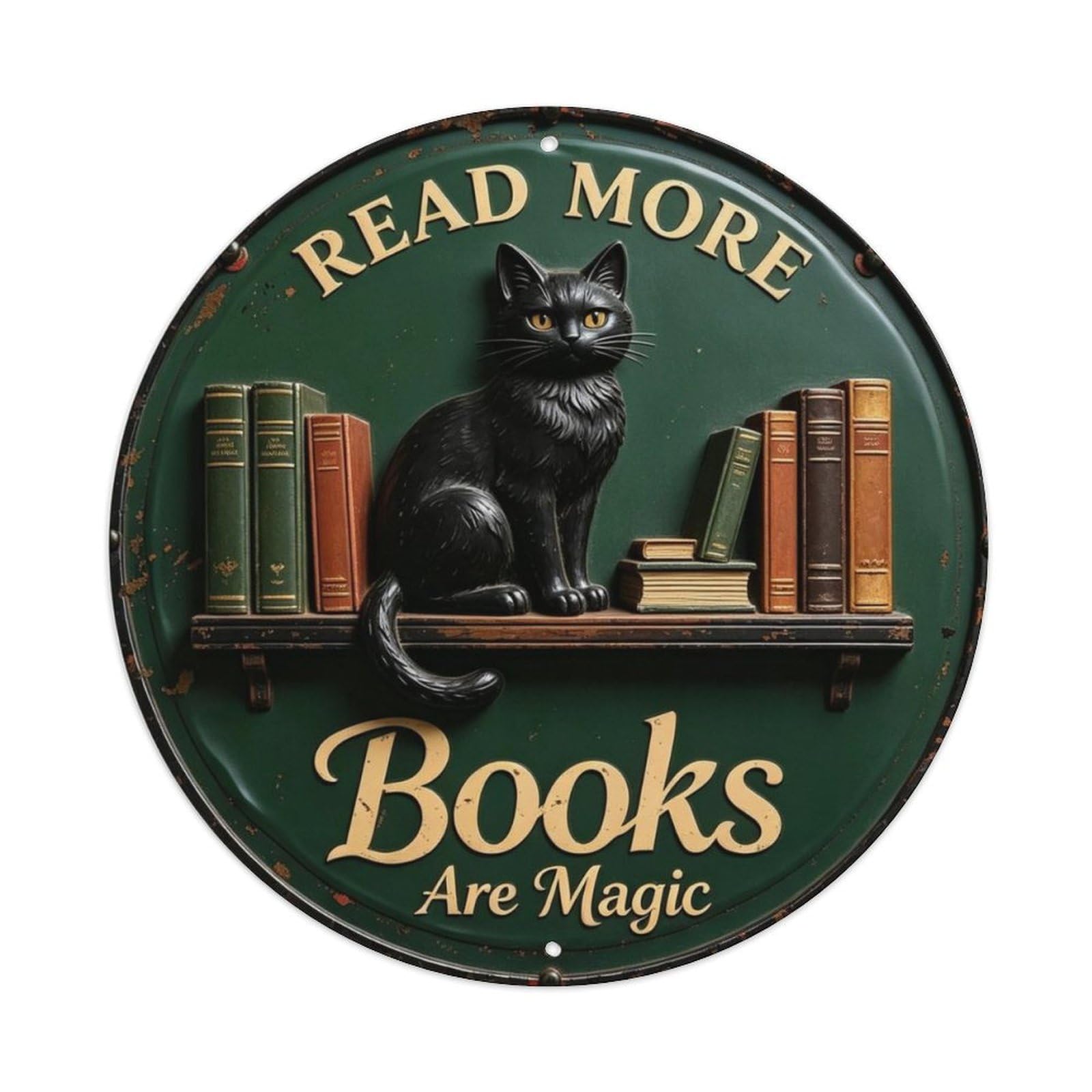 Books Are Magic Metal Tin Sign Plaque