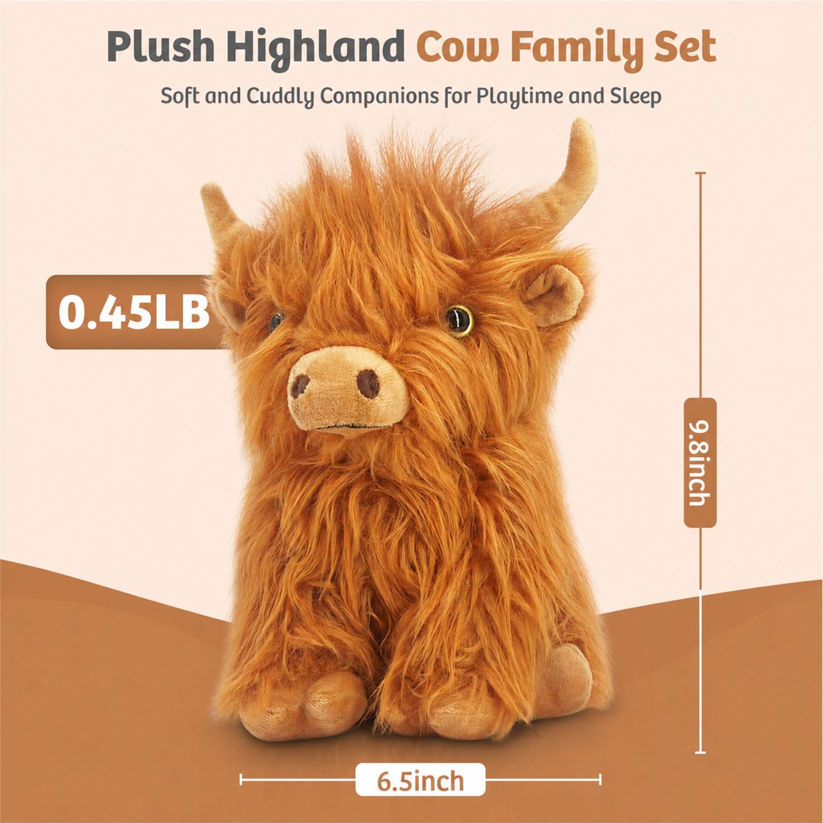 Vache des Highlands en peluche avec son de mugissement, adorables animaux en peluche moelleux Highland Cattle, mignons jouets en peluche pour enfants et adultes Cadeau (garçons, filles), 38 cm × 21 cm Vache des Highlands en peluche avec son de mugissement, adorables animaux en peluche moelleux Highland Cattle, mignons jouets en peluche pour enfants et adultes Cadeau (garçons, filles), 38 cm × 21 cm