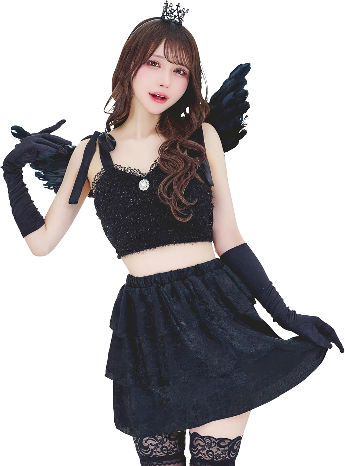 クリアストーン(Clearstone) ノアールヴェール コスプレ ハロウィン 堕天使 レディース ブラック クリアストーン(Clearstone) ノアールヴェール コスプレ ハロウィン 堕天使 レディース ブラック