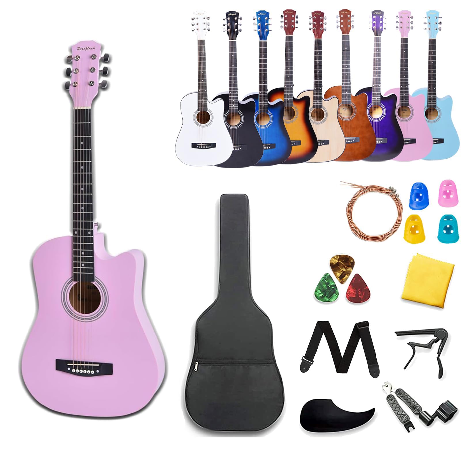 新品 未使用 Rosefinch AGT123 アコースティック ギター 本体 新品 未
