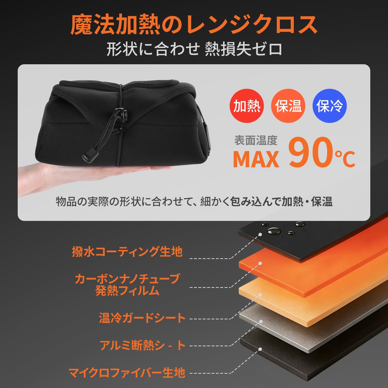 Amazon.co.jp: 【2026 市場初！全く新しい補助加熱保温保冷・非常用