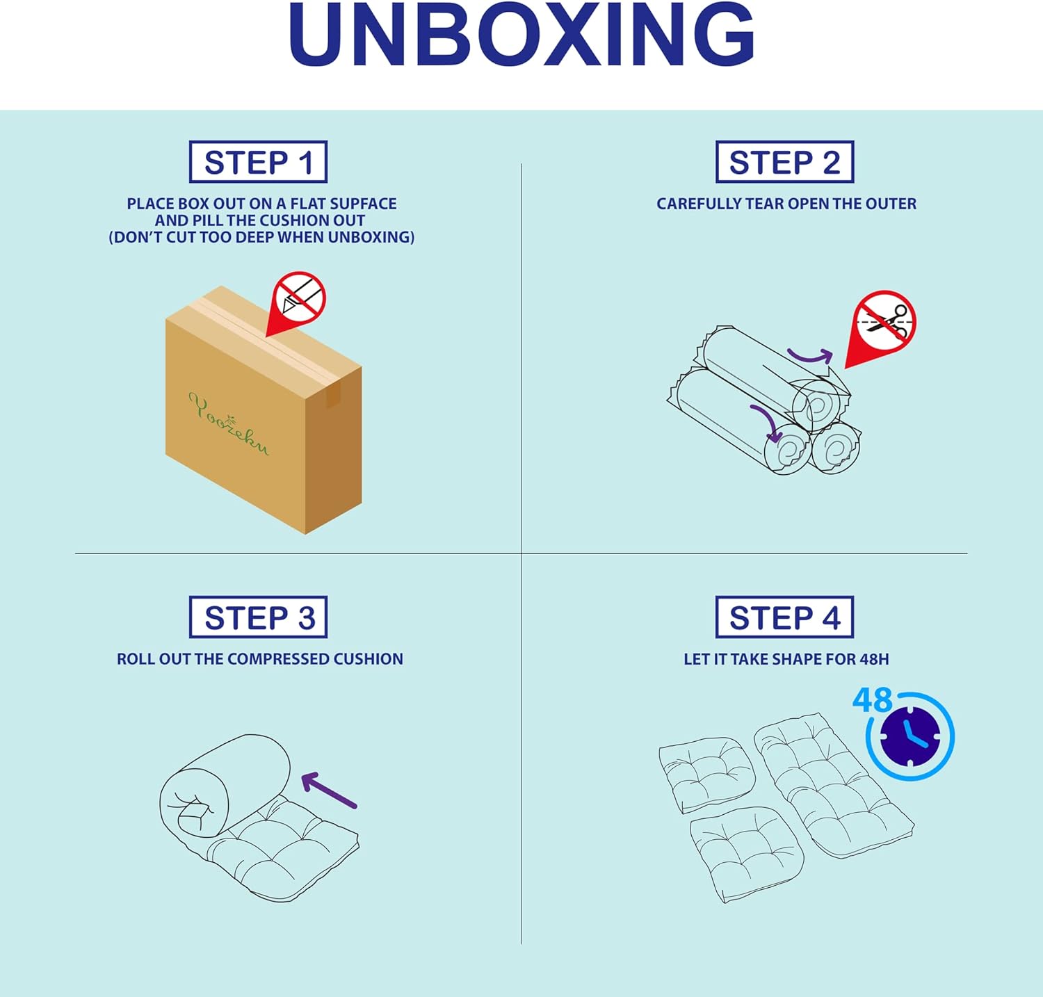 Outdoor/Indoor All Weather Tufted Wicker Chair Cushions of 3 Pieces, 1 Loveseat and 2 U-Shape Waterproof Cushions for Patio Furniture,Wicker Loveseat,Bench-Red