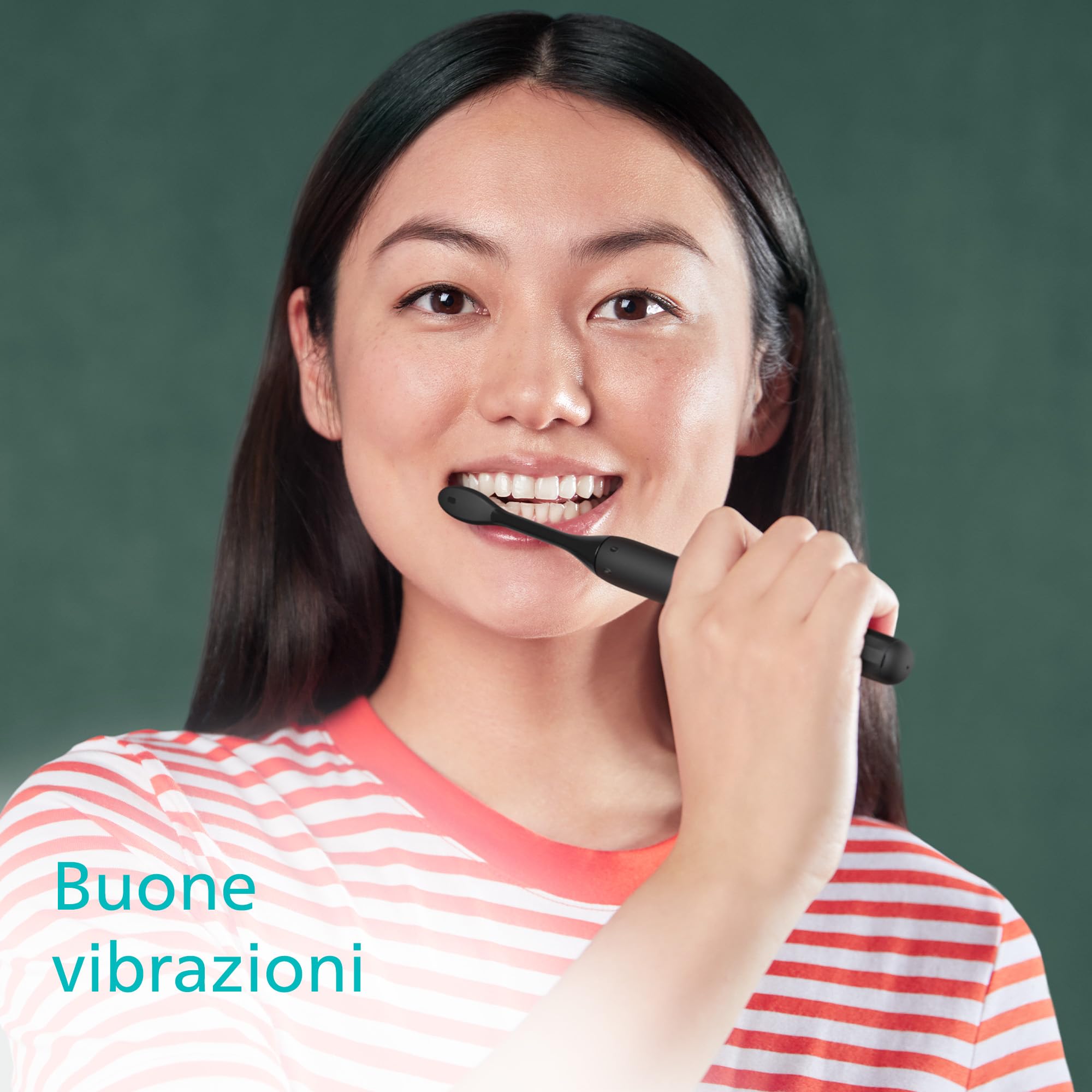 Spazzolino ricaricabile Philips One - Spazzolino elettrico nero shadow (modello HY1200/26)