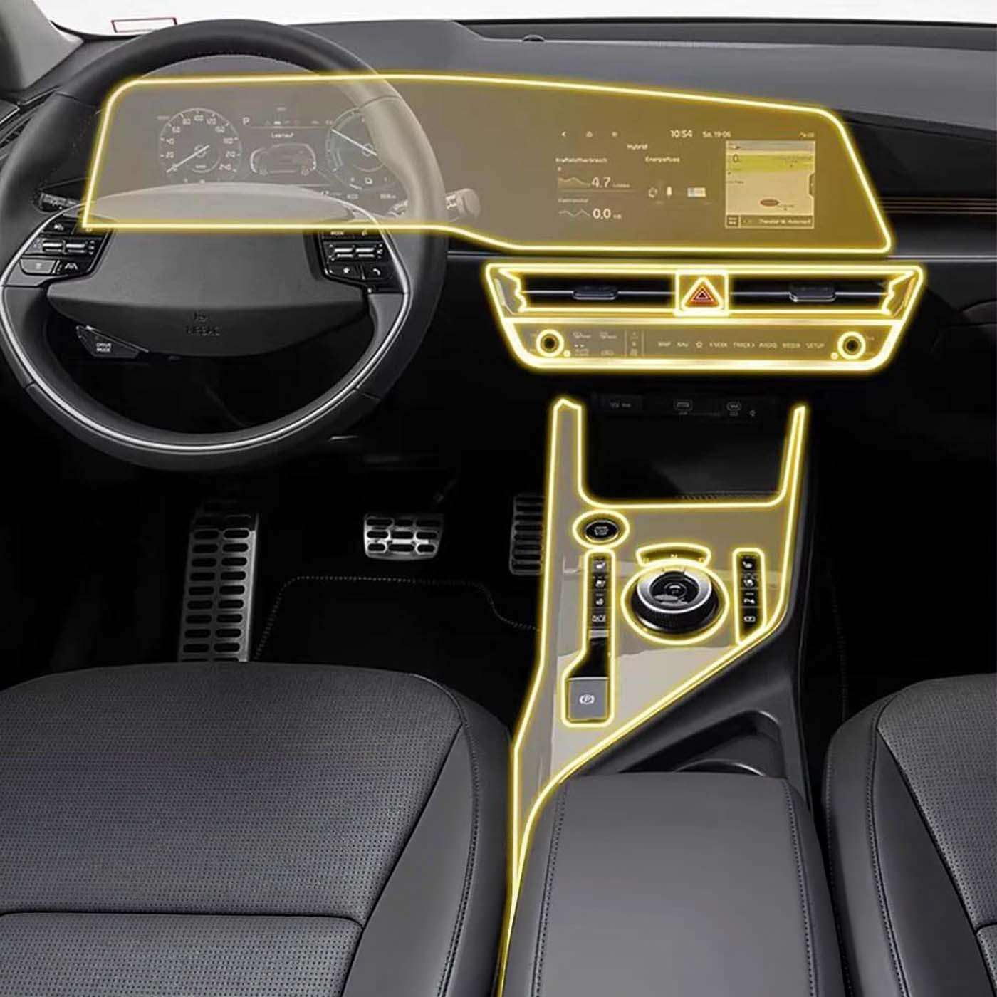 Protector de pantalla para Kia Niro SG2 que evita arañazos en la consola de navegación 8