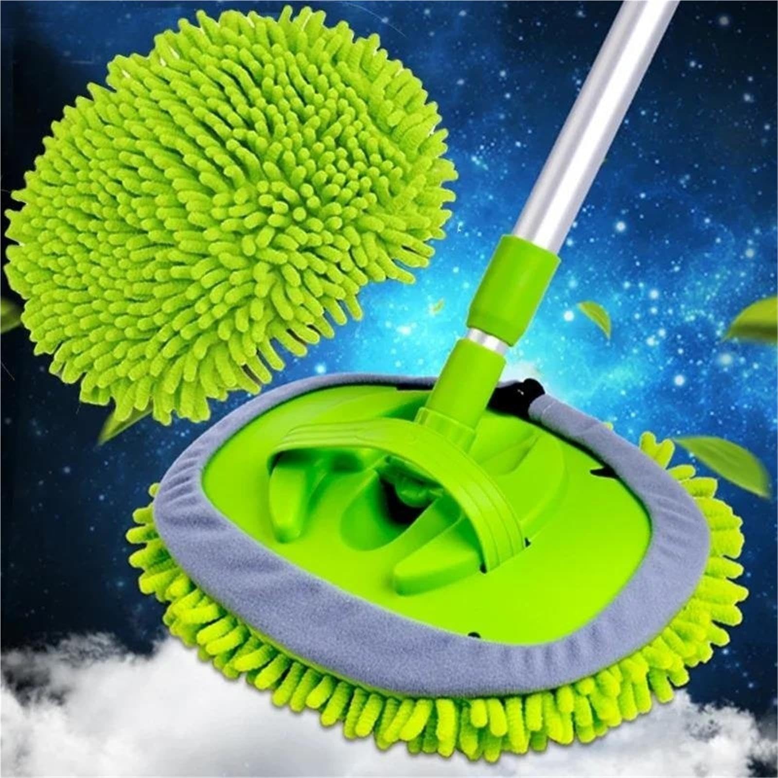 Mop for Lavare la Polvere for Auto in ciniglia 2 in 1