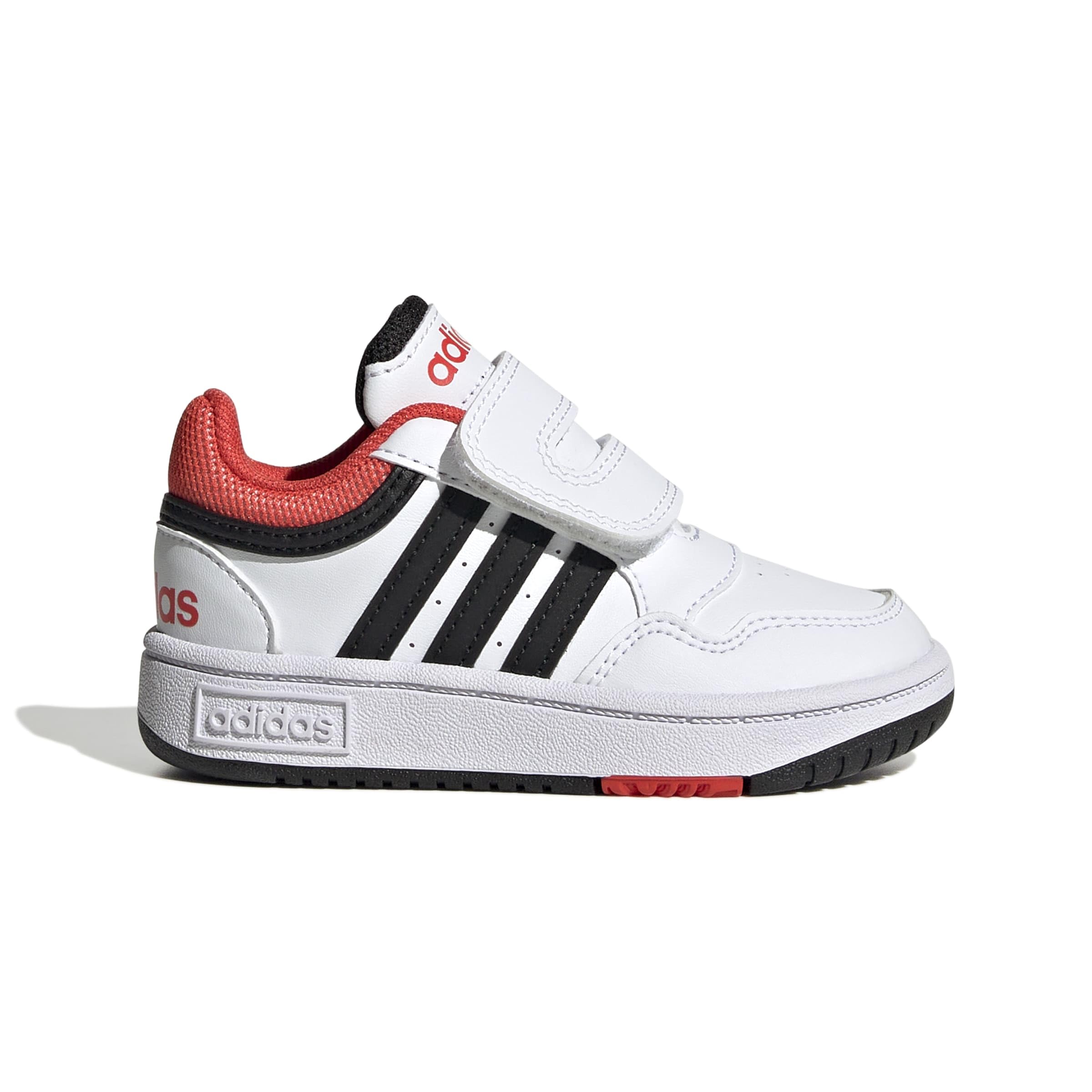 adidas Mixte bébé Hoops Shoes Chaussures, FTWR White Core Black Bright Red, 21 EU
