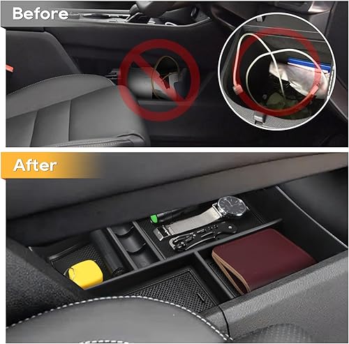 Miniatura 2 de LFOTPP Organizador de consola central inferior para Nissan Rogue 2021 2022 2023 2024 2025 2026 Nissan Rogue [S/SL/SV/Platinum] T33 Caja de