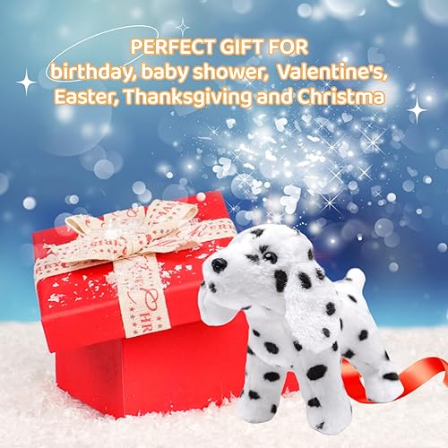 Miniatura 6 de Adorable juguete de peluche de Terranova de 10 pulgadas, suave y esponjoso, para niños y niñas, bonita muñeca de animal para jugar y comodidad