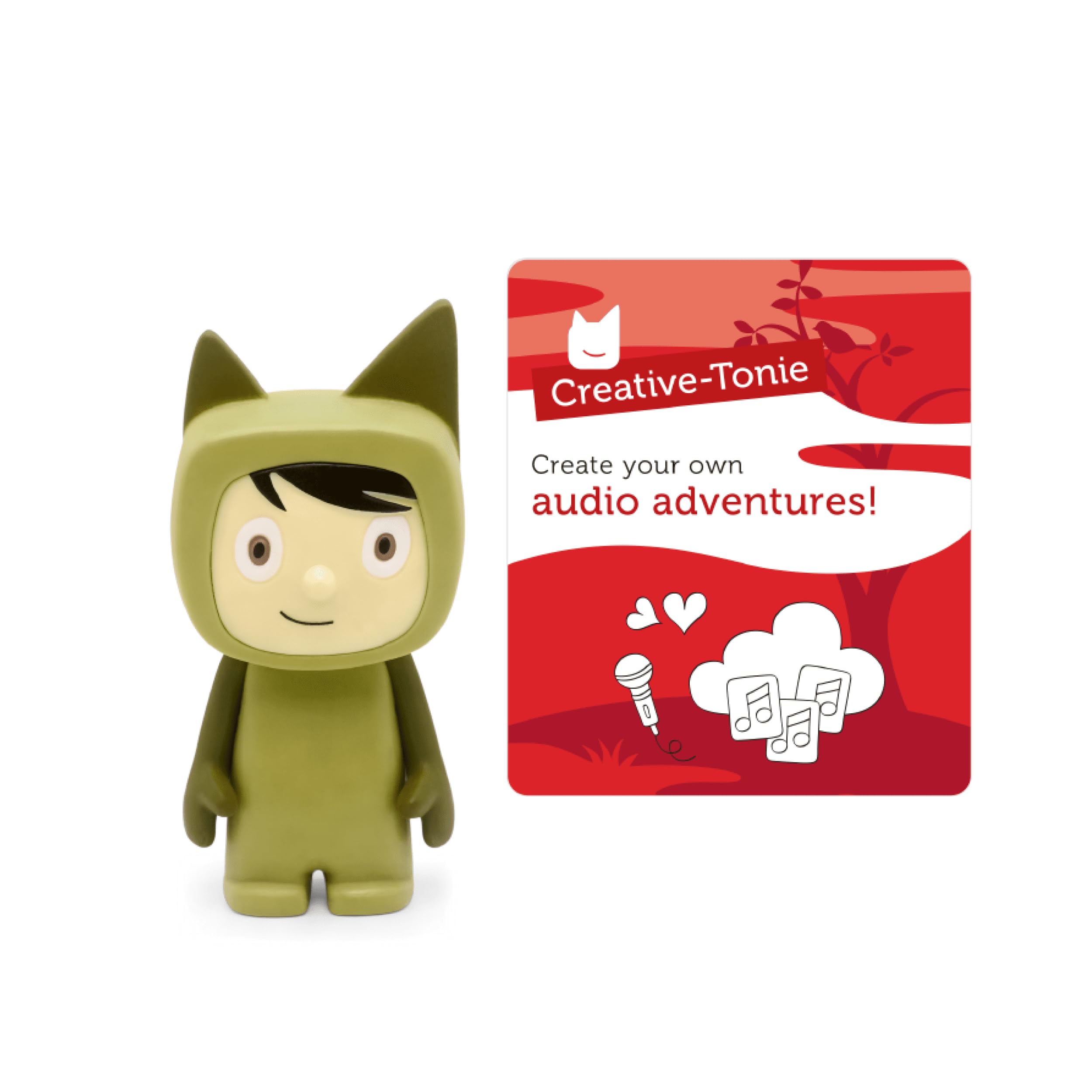 Tonies Creative Audio Character - Record and Upload up to 90 Minutes of Your Own Stories and Songs - Green/Light โ image 1