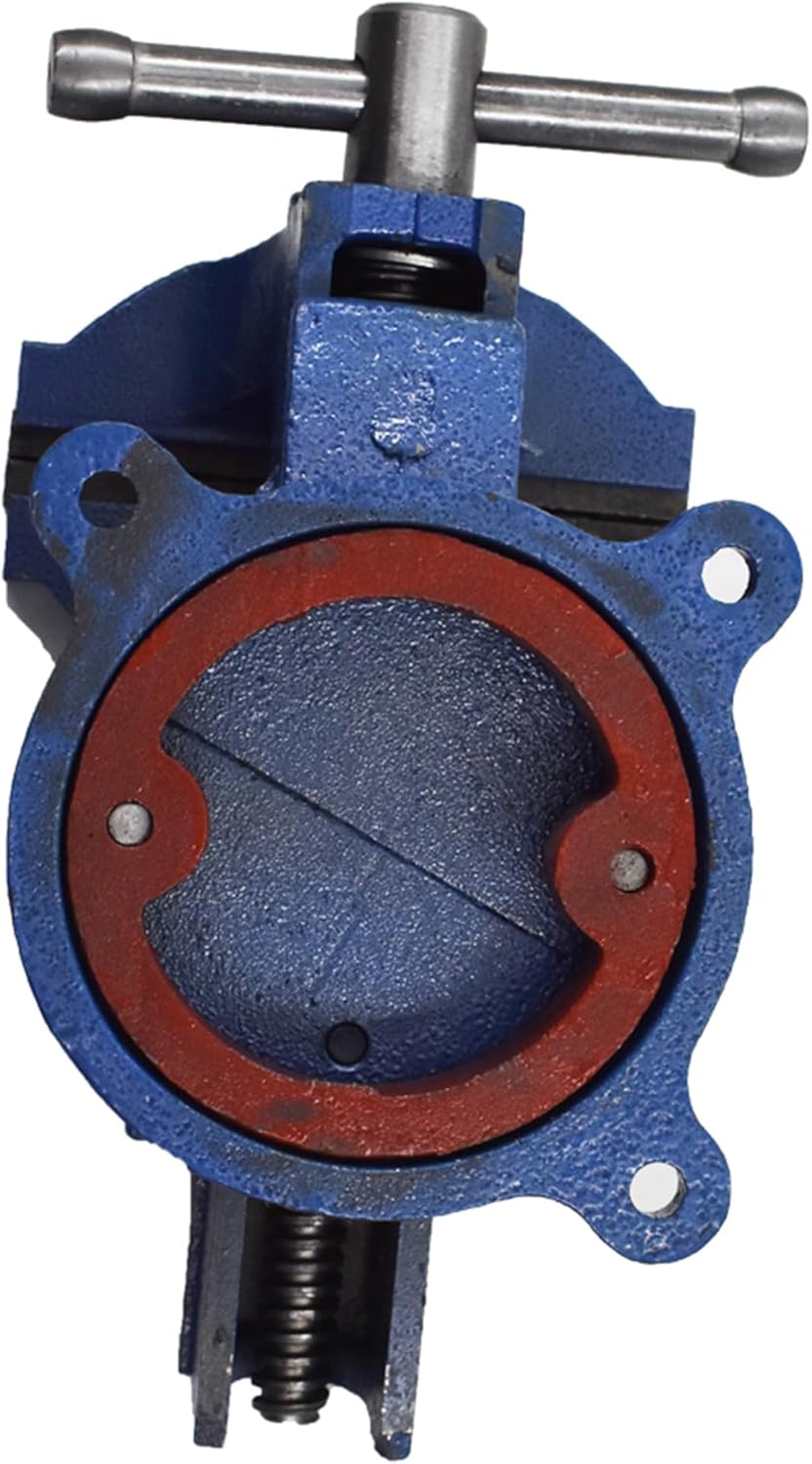 Bench Vise with Anvil 4 Inch Workbench Vise Heavy Duty 360 Degree Swivel Locking Base Bench Clamp Fit for Clamping Tools