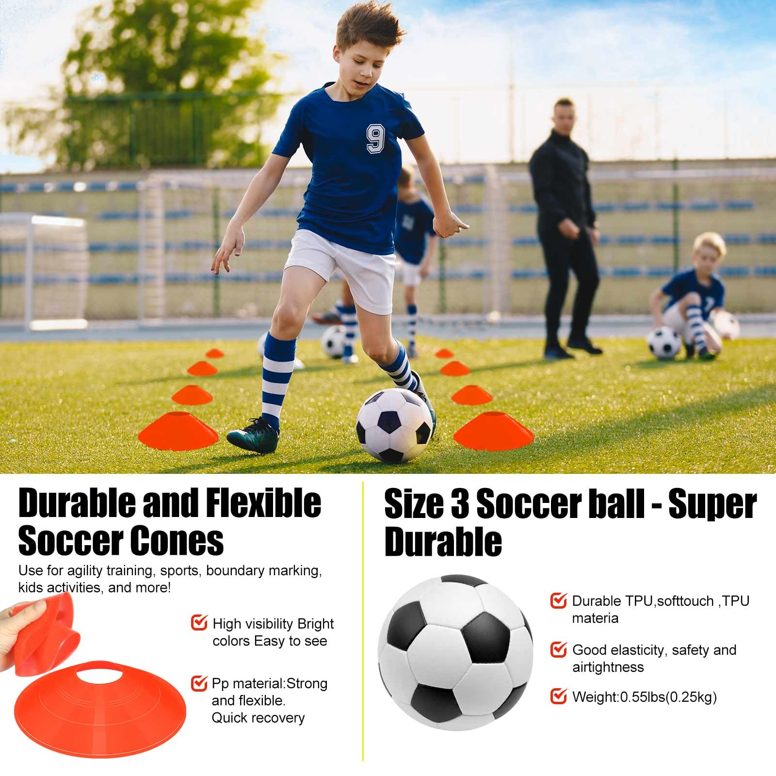 Soccer Goal, Kids Soccer Goals for Backyard Set, Pop Up Soccer Net view 5