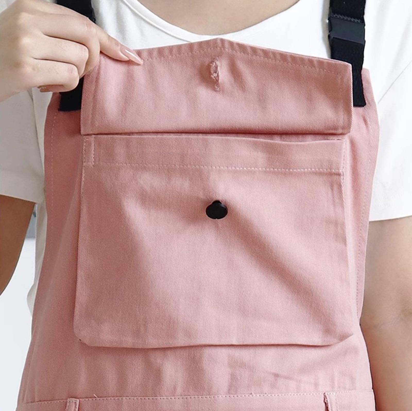Tablier De Cuisine Réglable Chef Tablier en Coton avec Poches Tabliers De Travail pour Femmes Hommes Green,One Size