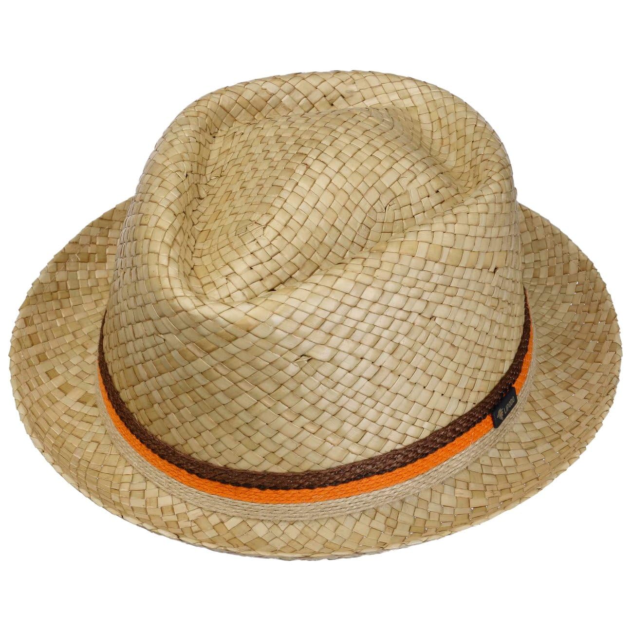 Lipodo CHAPEAUSHOP Diamond Nature Chapeau de Paille Forme Pork Pie Fabrique en Italie Unisexe Printemps Ete