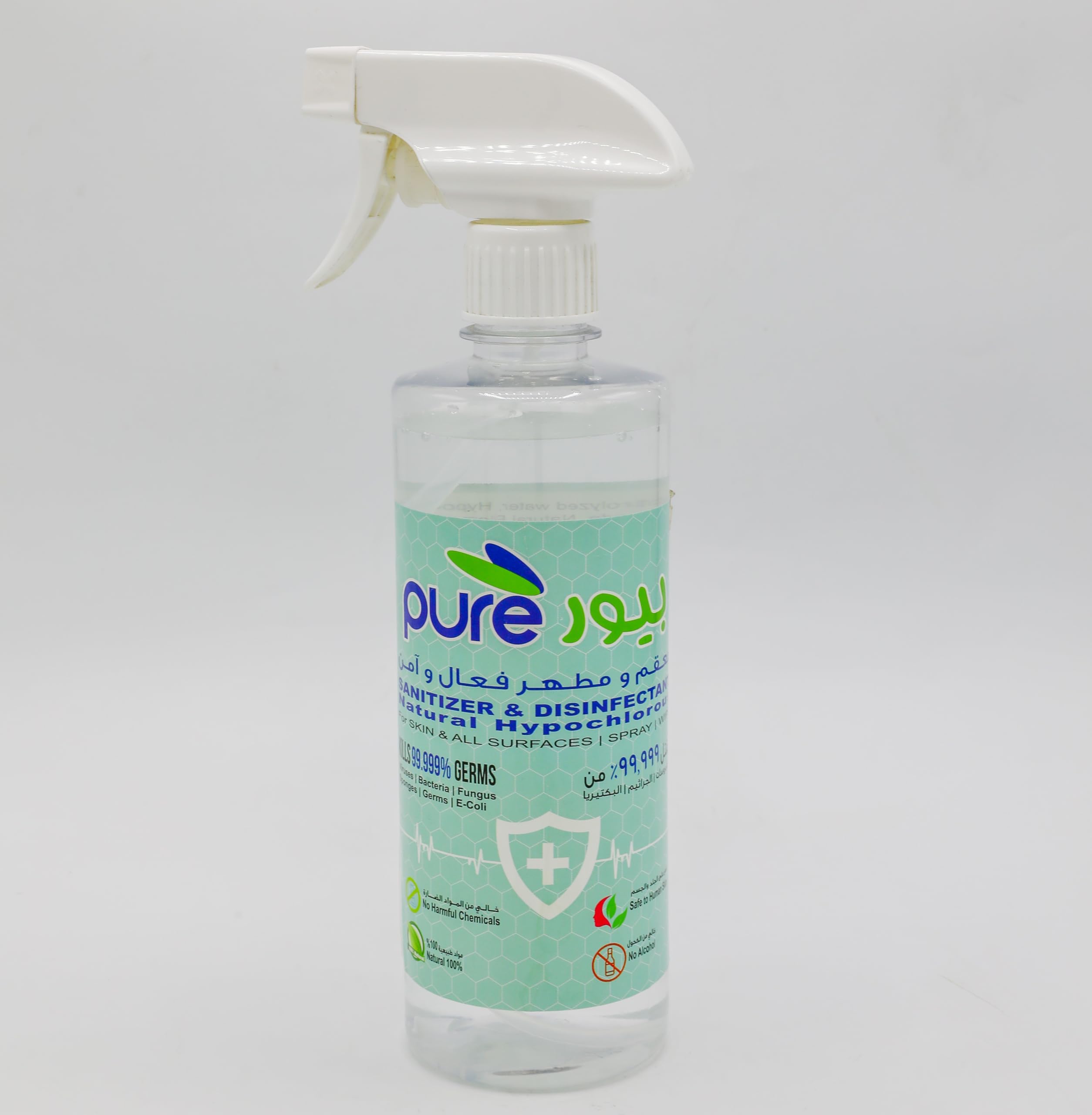 Multi Spray Sanitizer 500ml, DUBAI MUNICIPALITY CERTIFIED WITH EFFICIENCY OF 99.999% - For all surfaces