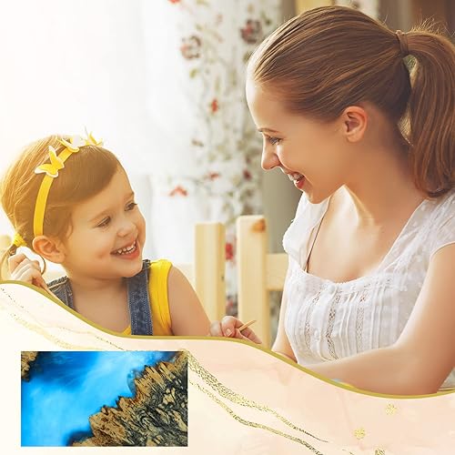 Miniatura 5 de 3 moldes de bandeja de resina y 6 asas doradas, moldes de silicona de ágata de fundición irregular para manualidades, manualidades, bandeja de ágata