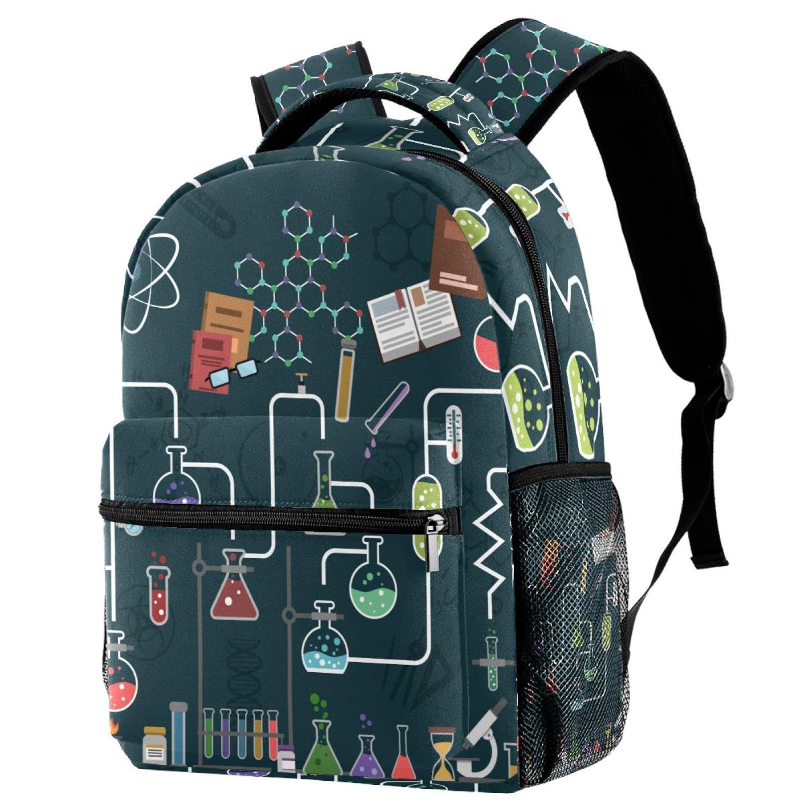Sac à dos d'école multicolore de 29.4x20x40cm pour adolescents et étudiants - 7