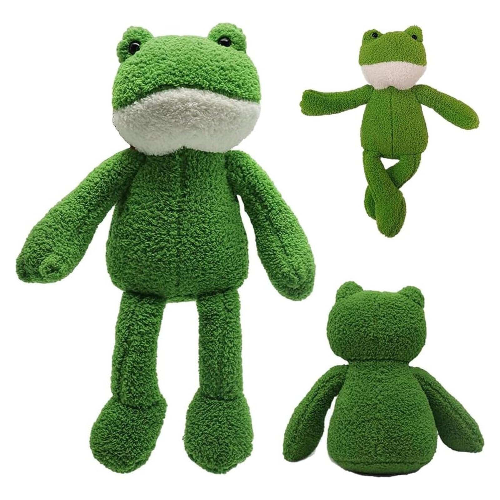 ZPSCXQ Frog Plush, Frog Teddy, Soft Squishy Stuffed Animal for Emotional Comfort and Play, for Home Decor and Travel Companion, Measuring 38cm in Height