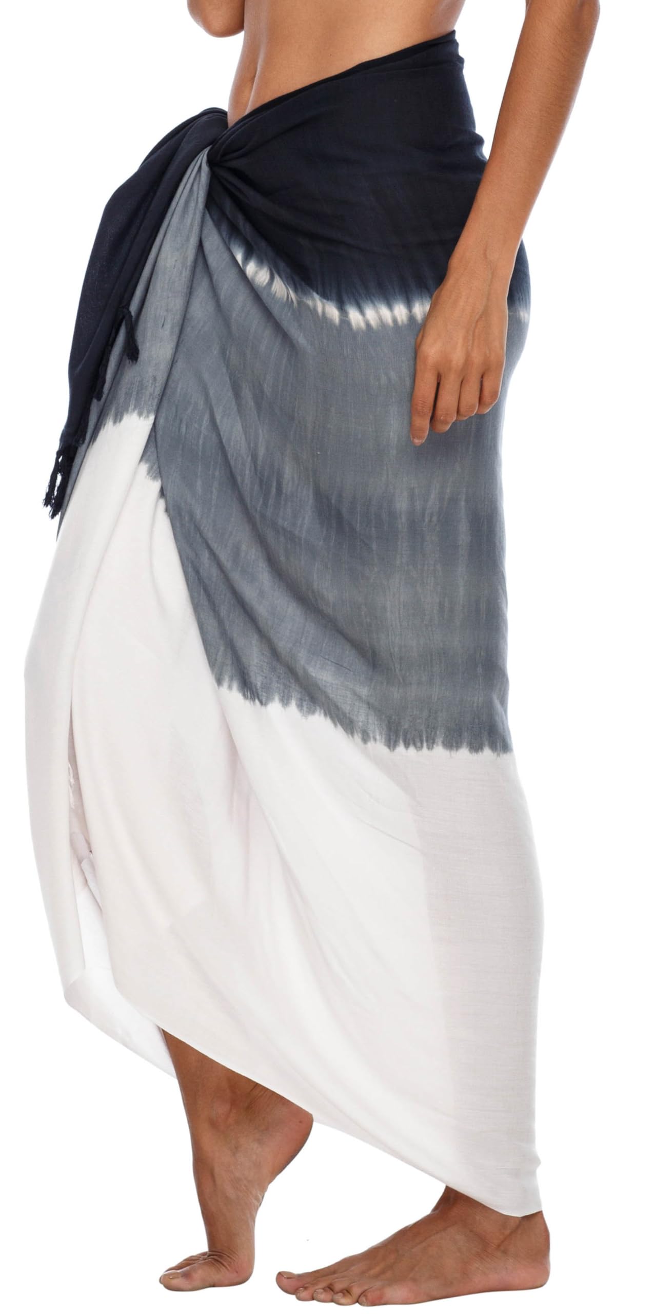 SHU-SHI - Sarong/paréo - pour Femme - Look de Plage - à Porter au-Dessus du Maillot de Bain - dégradé de Couleurs