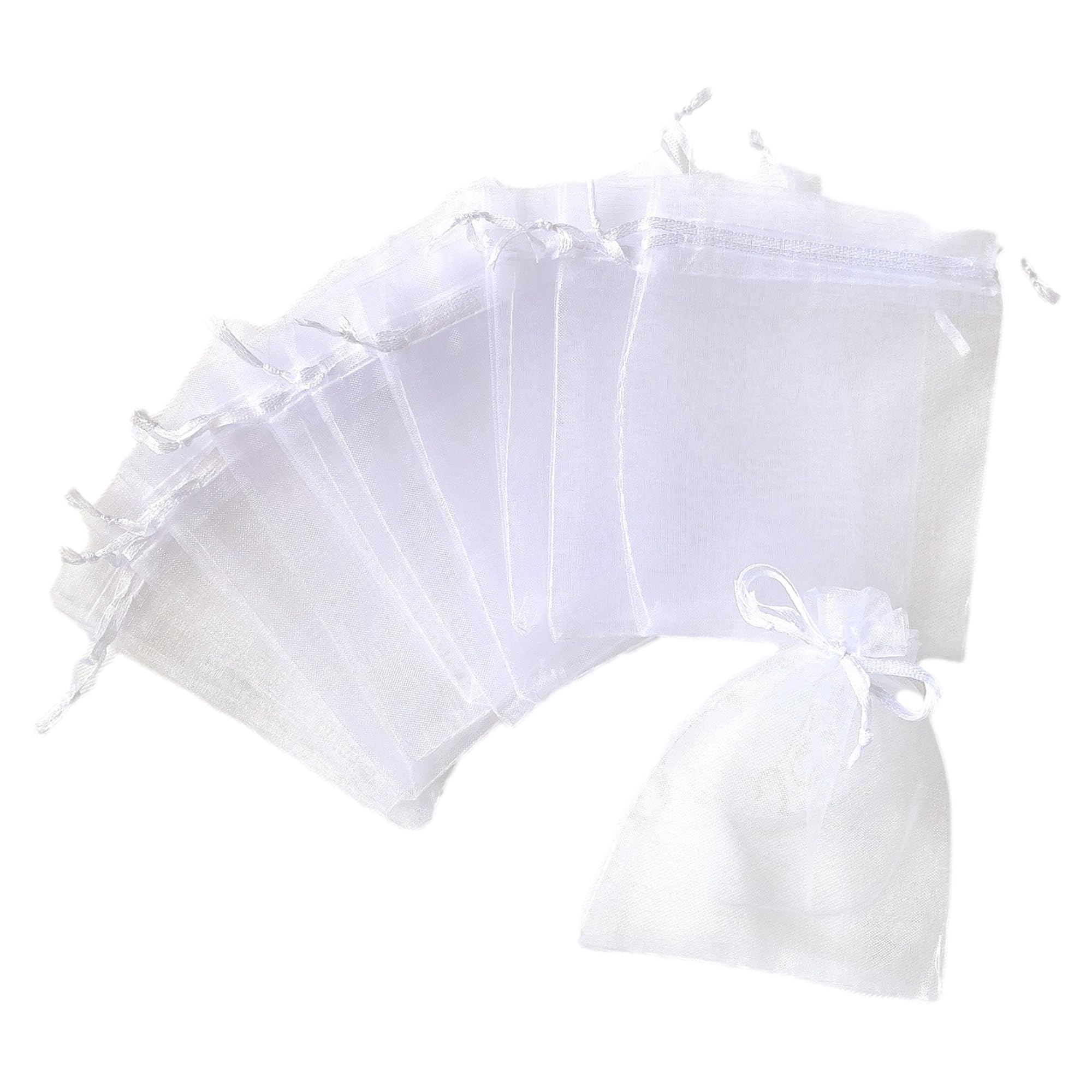 Amazon | 【トゥルーハーツ】オーガンジー 巾着袋 ラッピング 袋 50枚