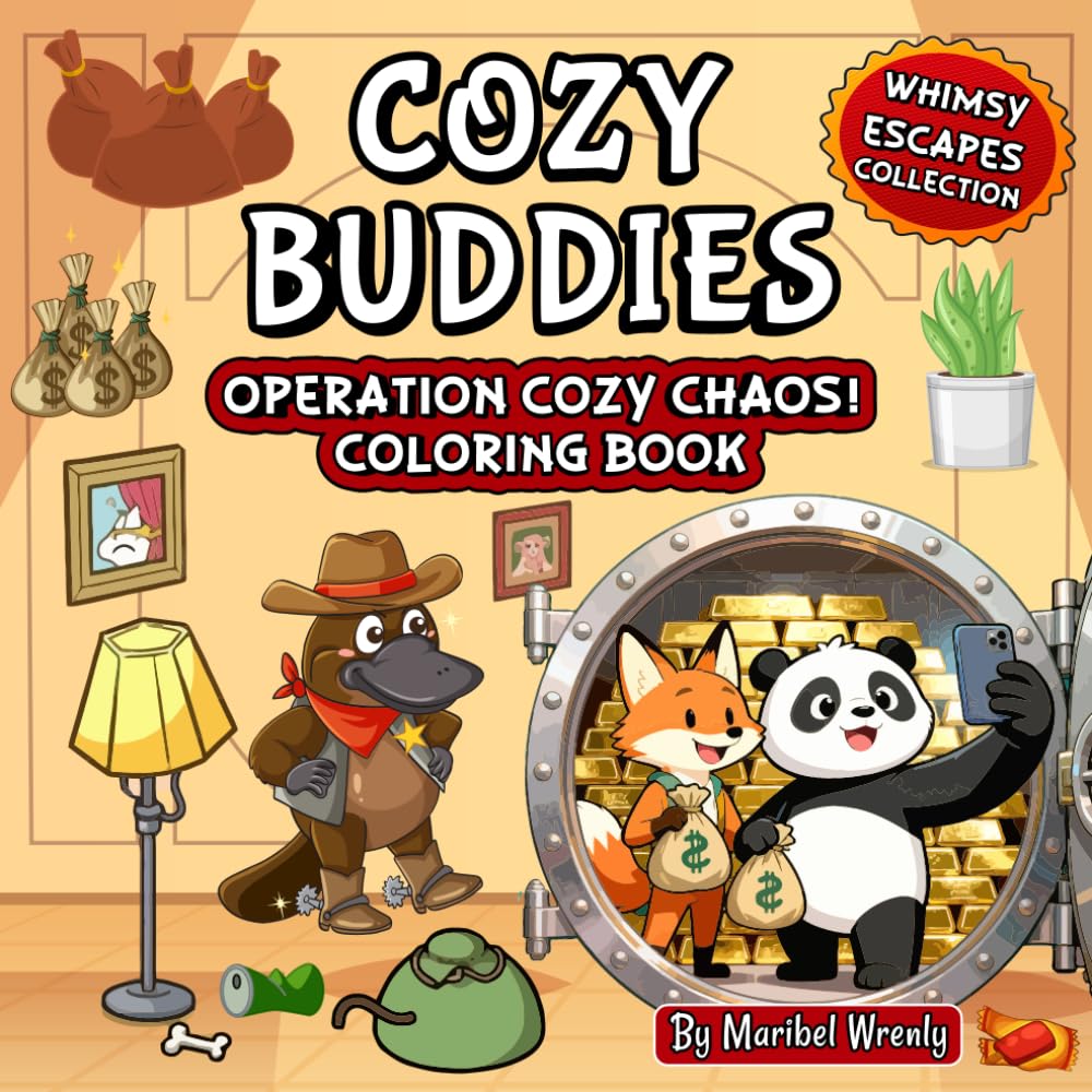 Cozy Buddies in Crime: Operation Cozy Chaos: A Charming Mystery Coloring Adventure Featuring Adorable Friends & Whimsical Chaos (Whimsy Escapes: A Calming Coloring Journey)