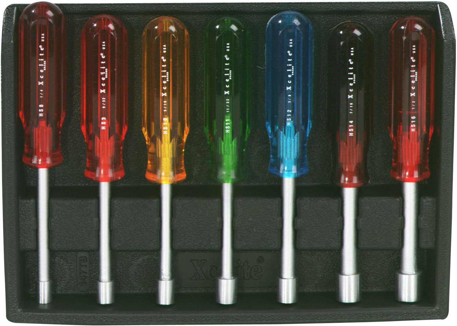 Xcelite127TB NUT DRIVER SET, 7-PIECE COLOUR CODED