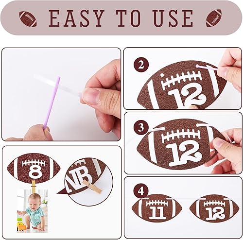 Miniatura 10 de Bombilla de Navidad para el primer cumpleaños, pancarta de fotos de Navidad, pancarta de fotos de cumpleaños para recién nacidos a 12 meses,